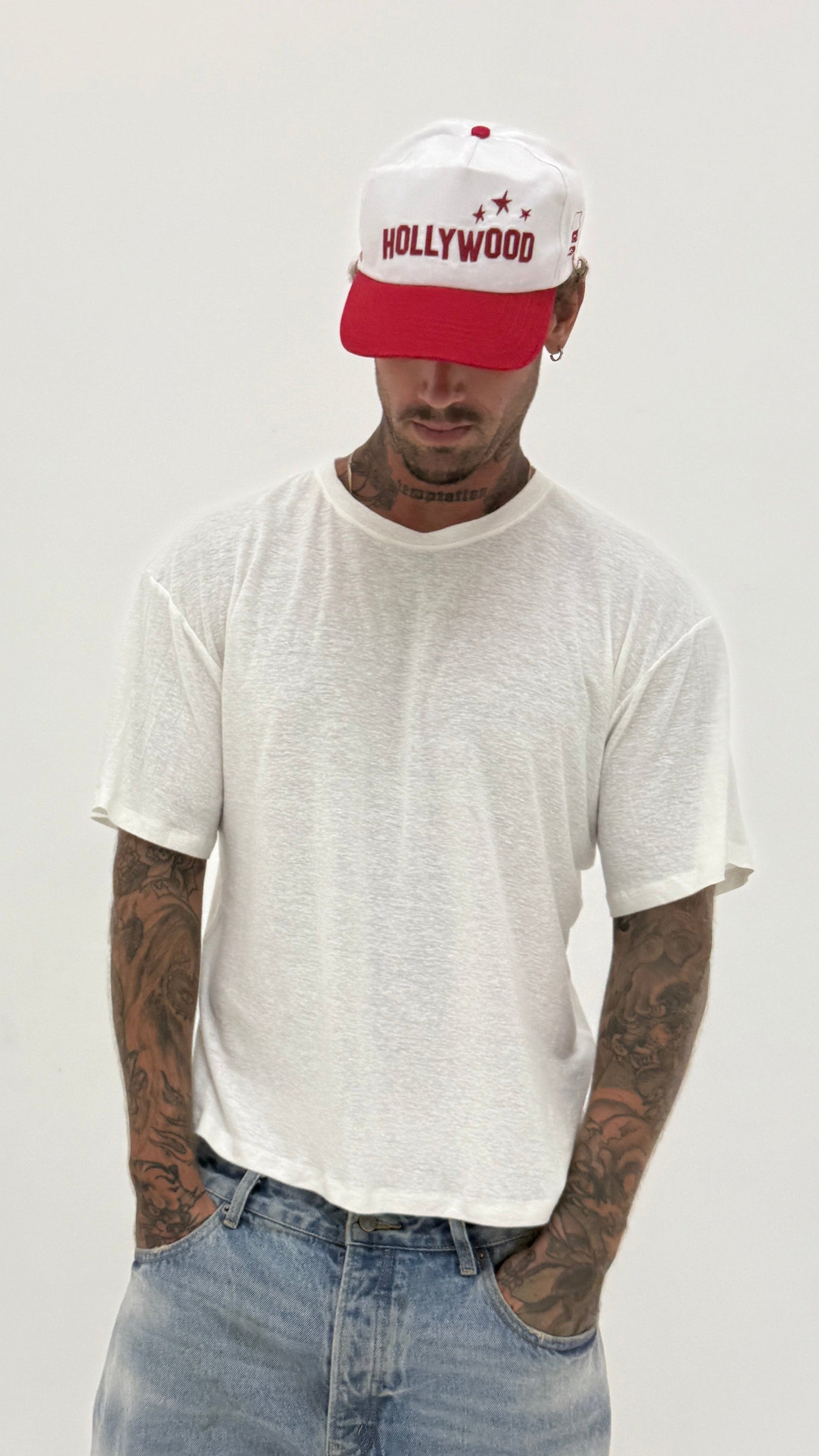 Premium White Linen T-Shirt