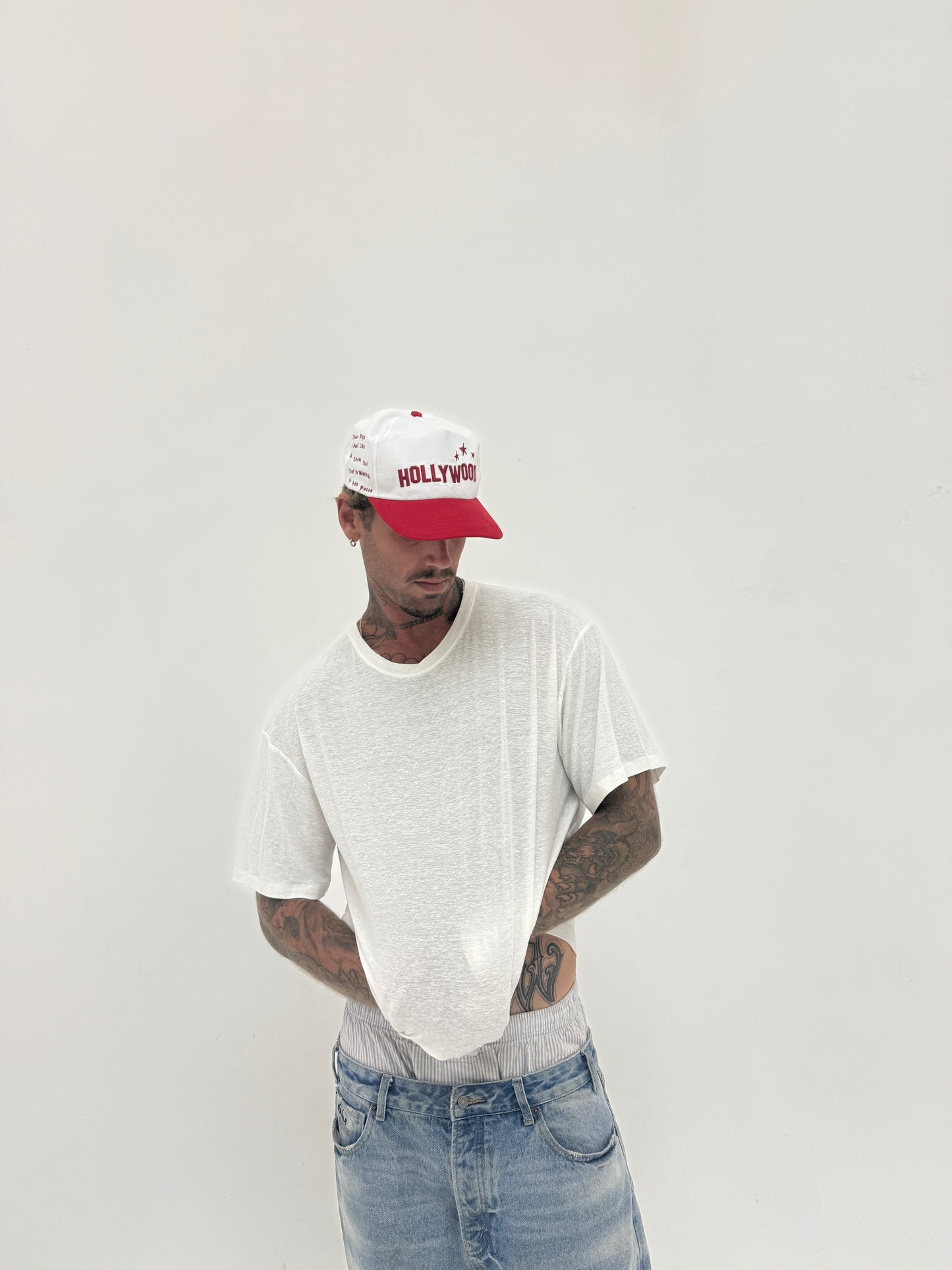 Premium White Linen T-Shirt