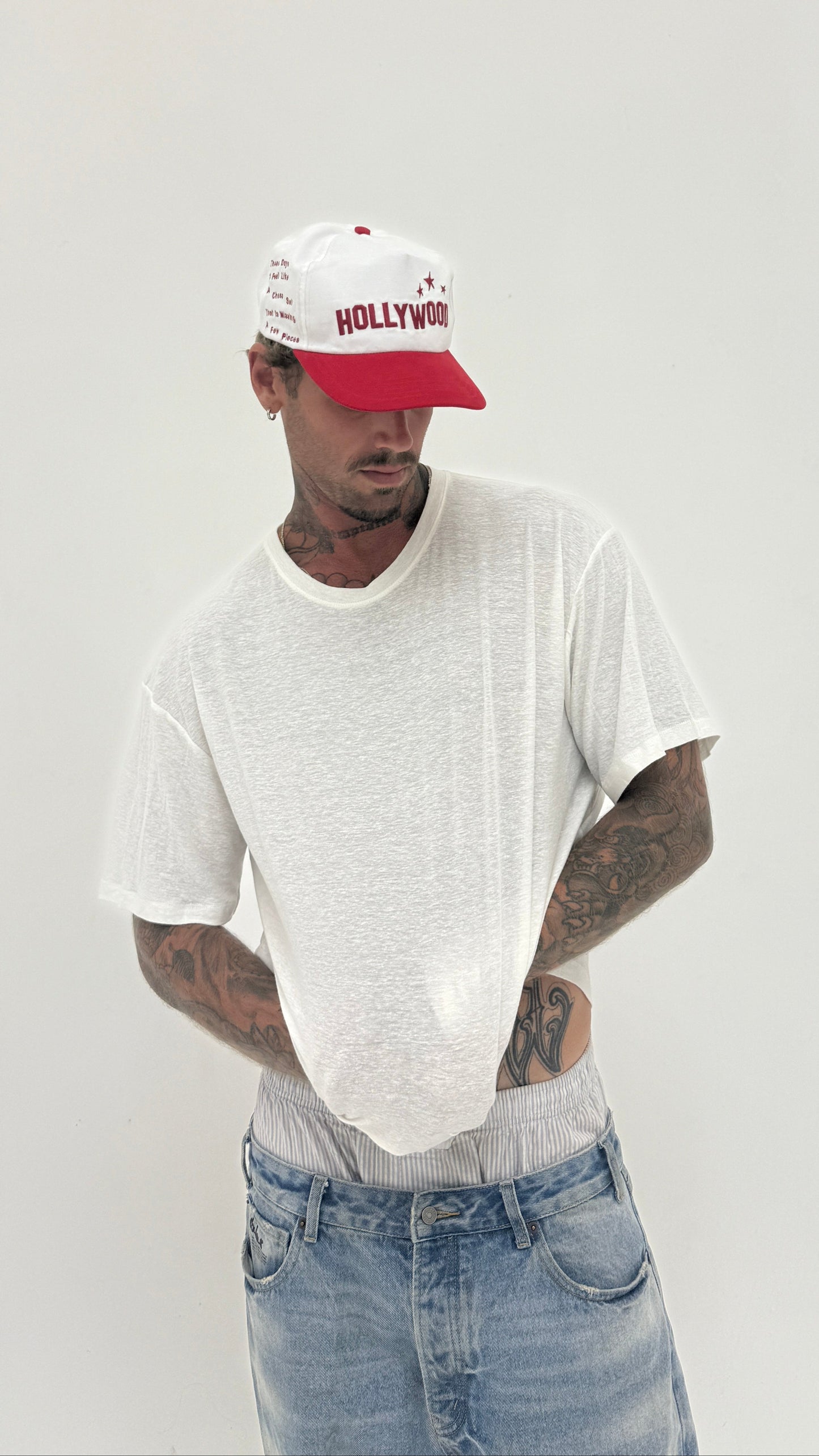 Premium White Linen T-Shirt