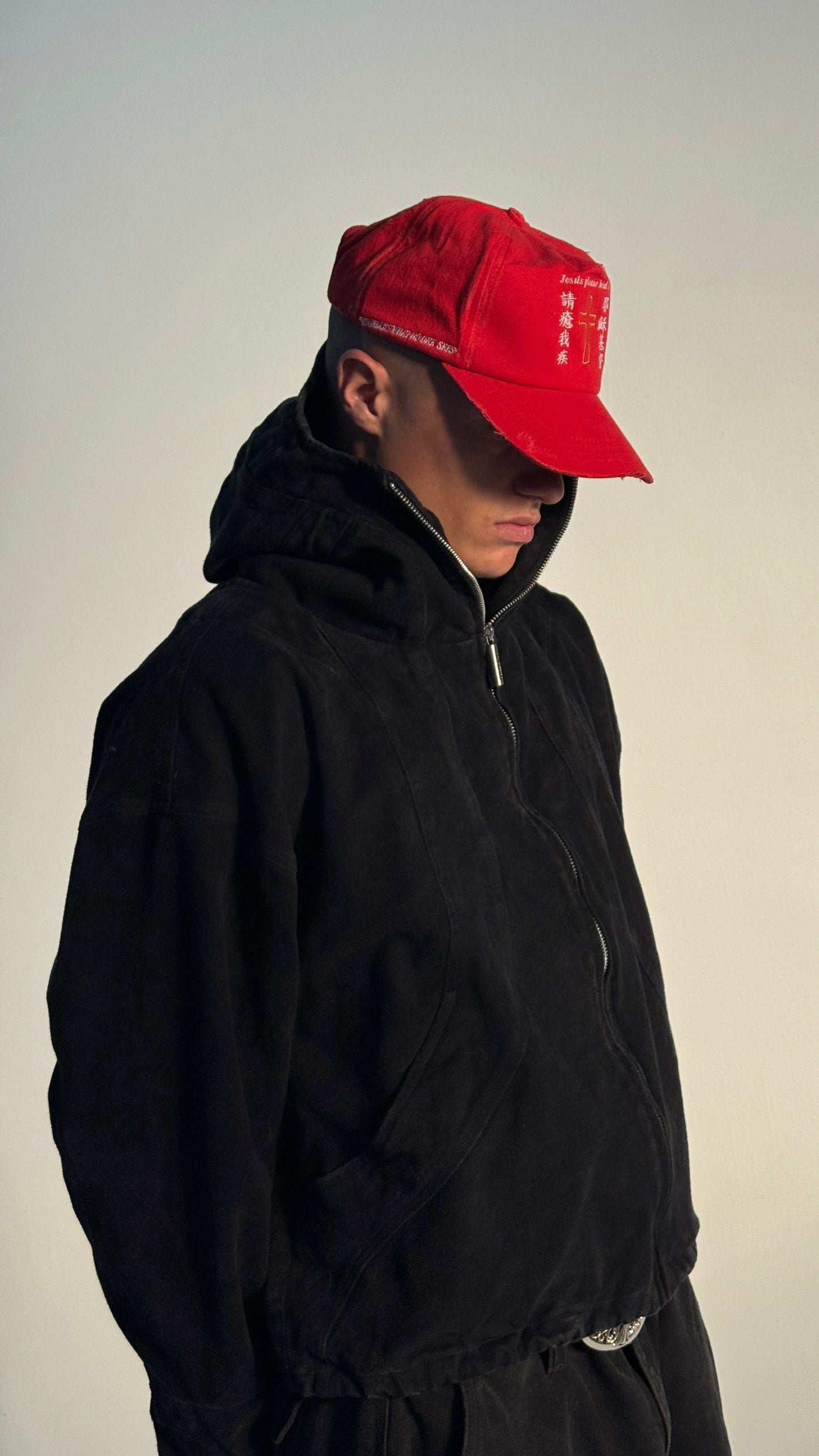 HEAVYWEIGHT BLACK CROPPED PARKA JACKET