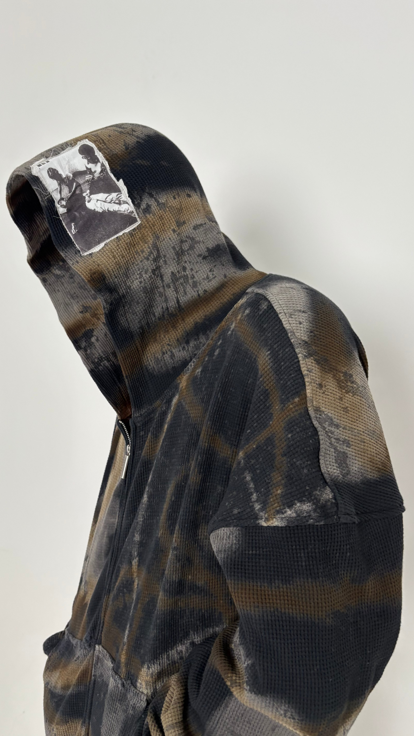 SMOKE CAMO WAFFLE HOODIE