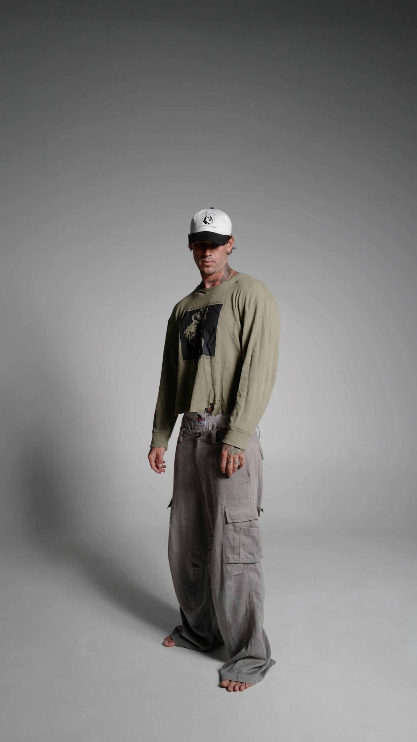 “DEEP MISERY ” CROPPED LONG SLEEVE