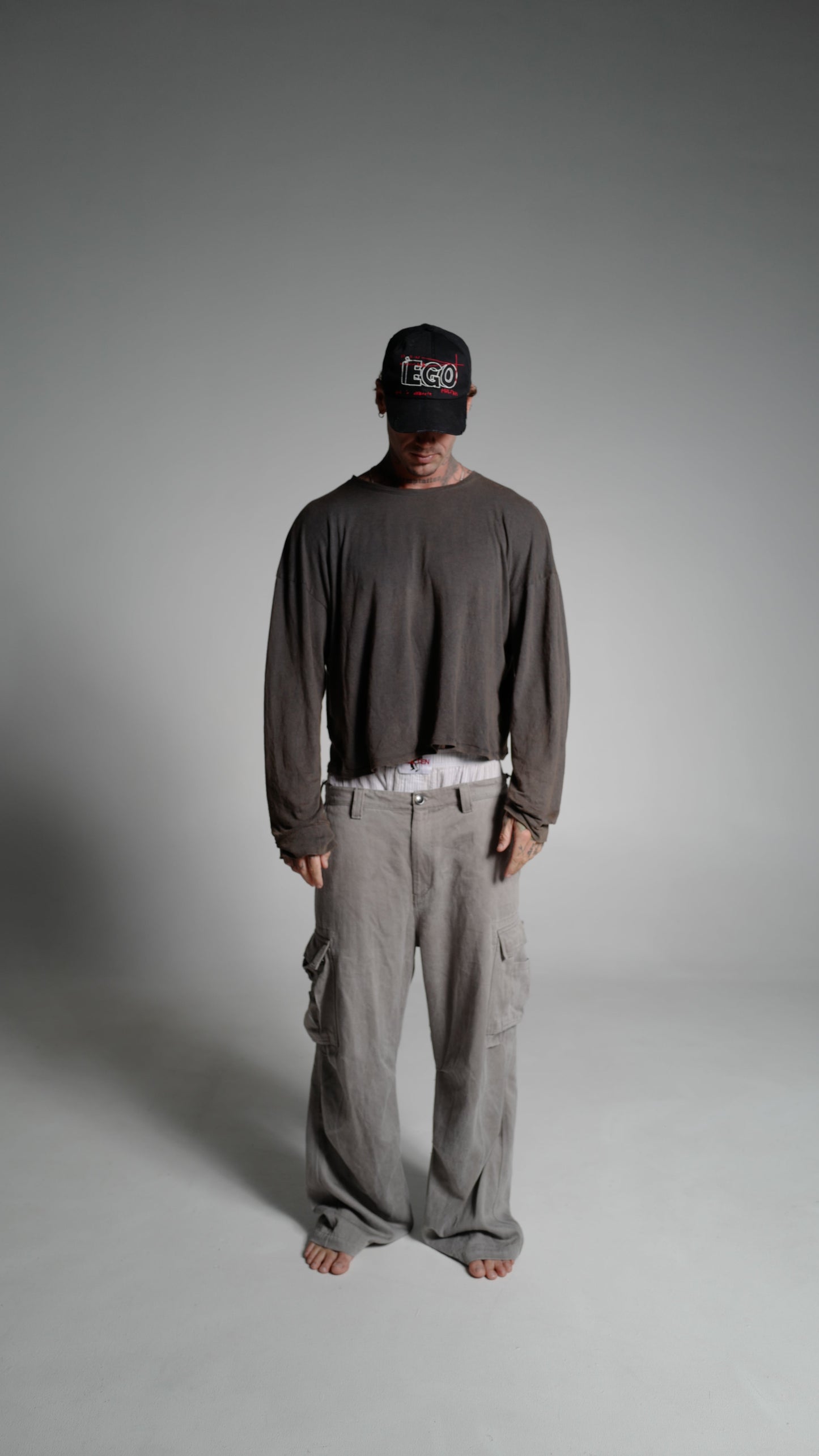 100 DAY BLACK LINEN SUN FADE LONGSLEEVE