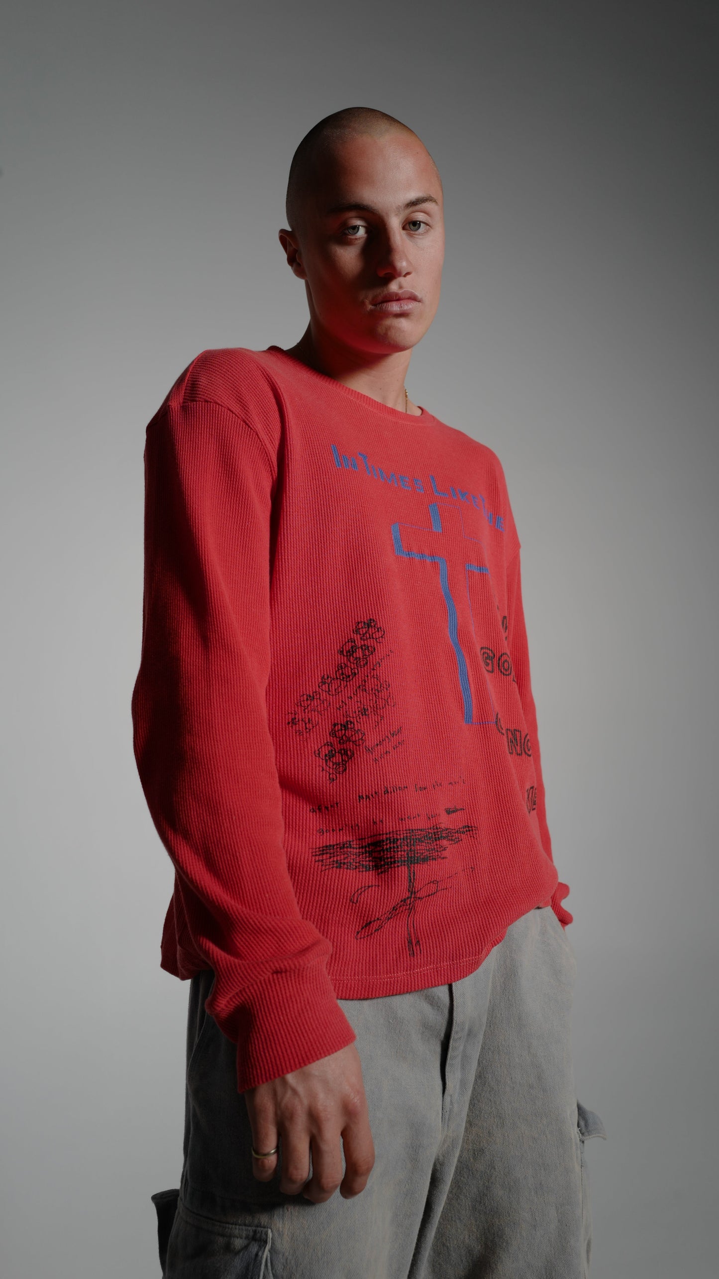IN TIMES LIKE THESE THERMAL LONG SLEEVE – RED