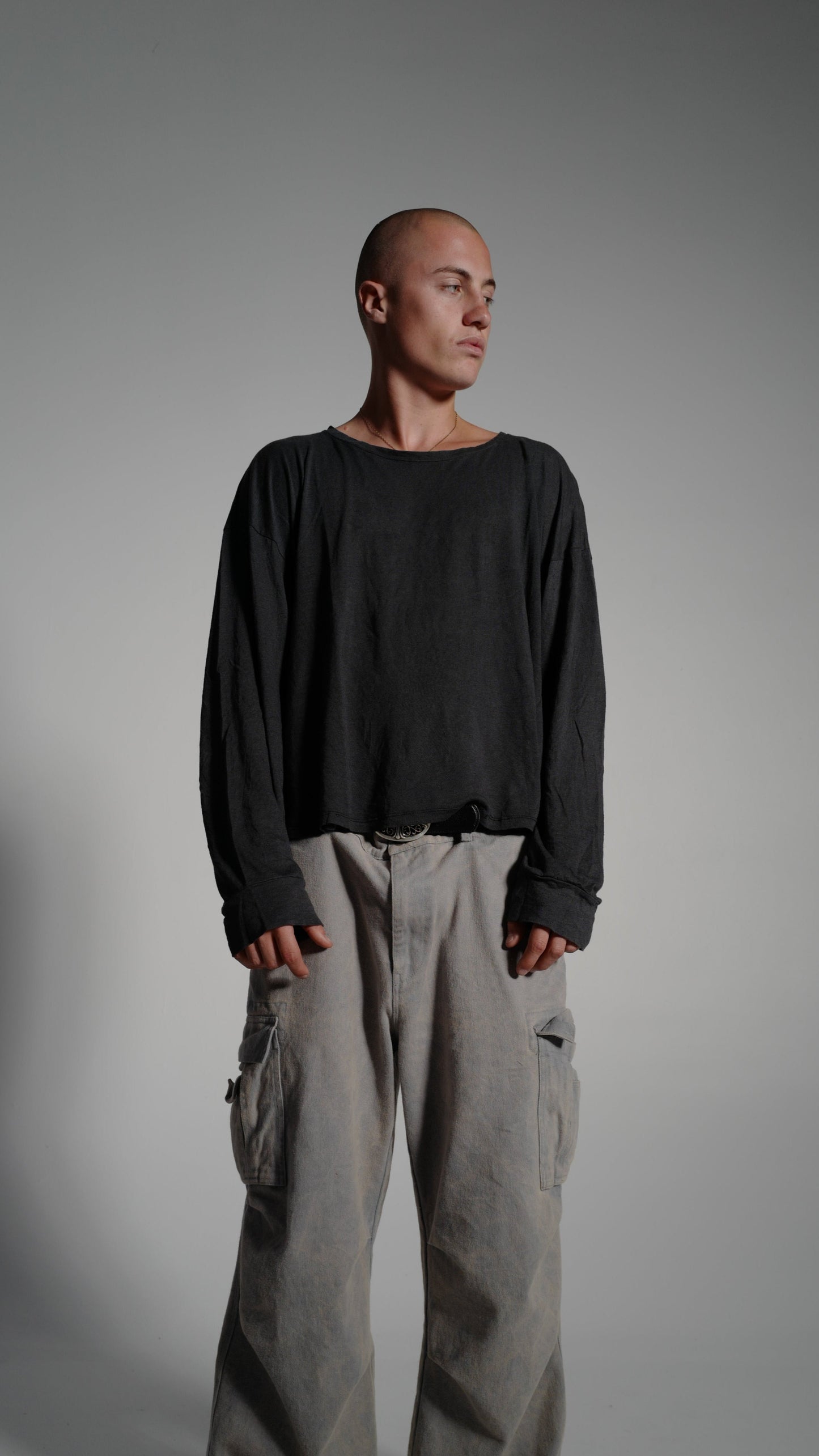PREMIUM BLACK LINEN LONGSLEEVE
