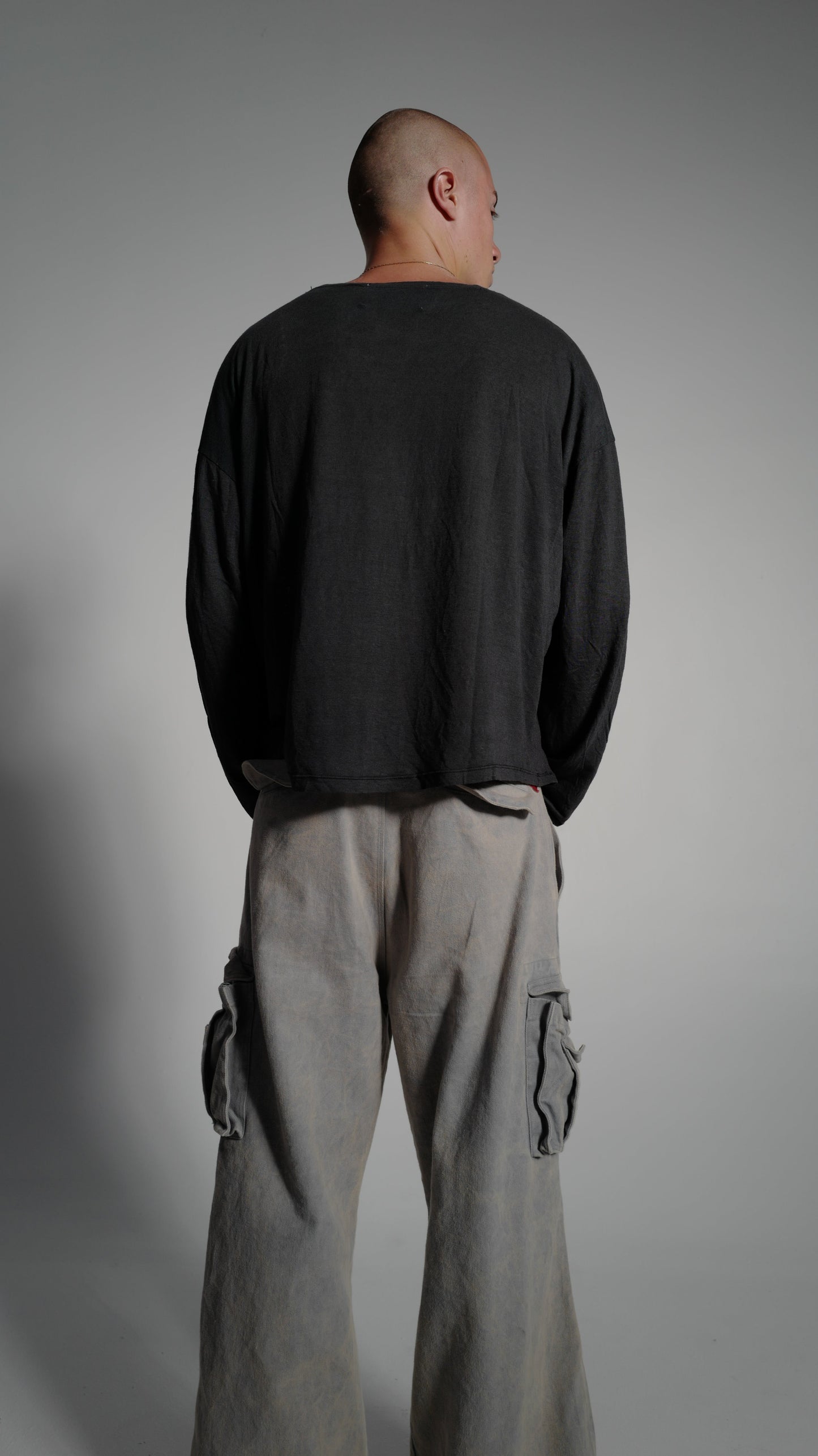 PREMIUM BLACK LINEN LONGSLEEVE