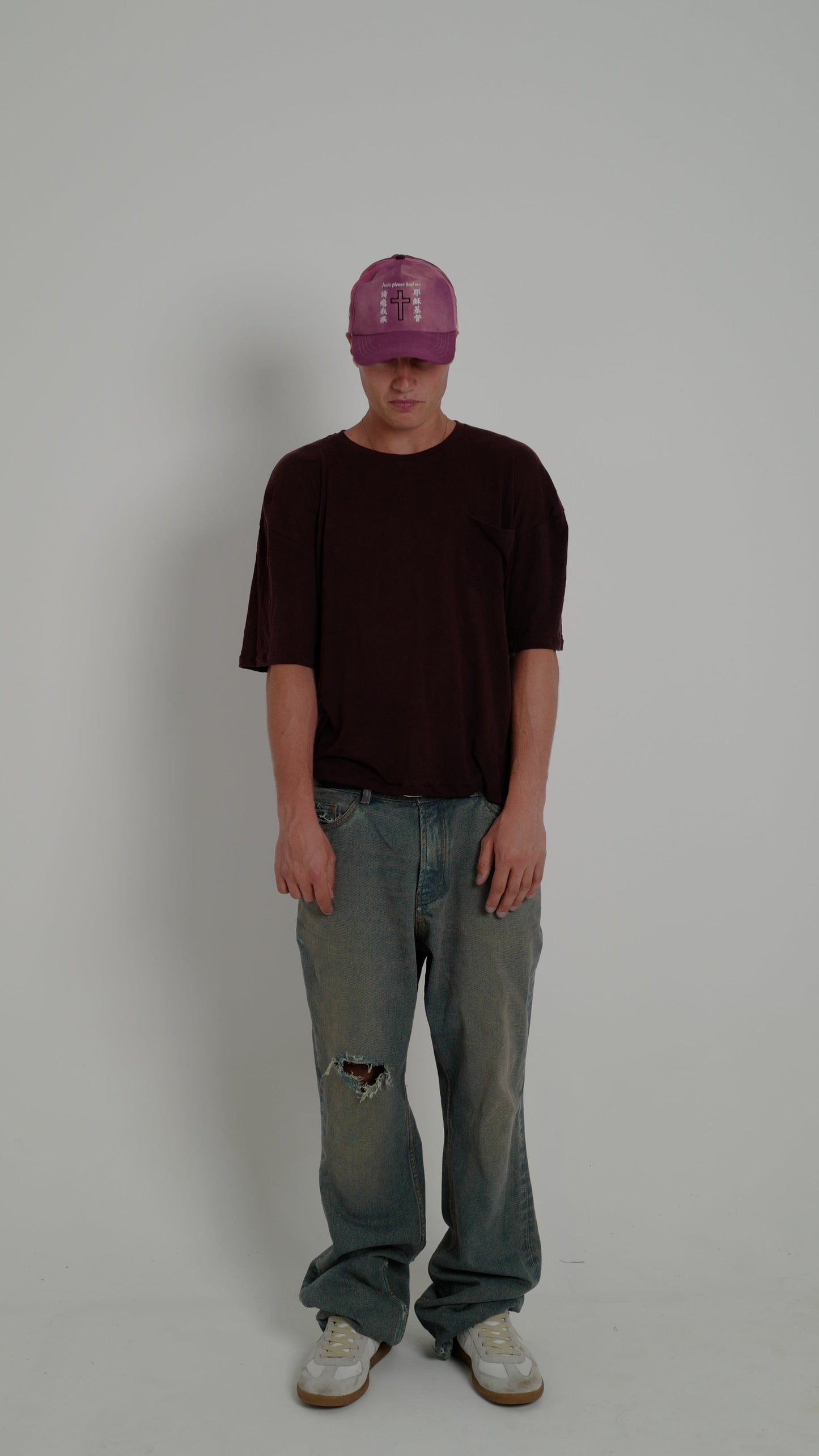 SUPIMA COTTON TEE - BURGUNDY