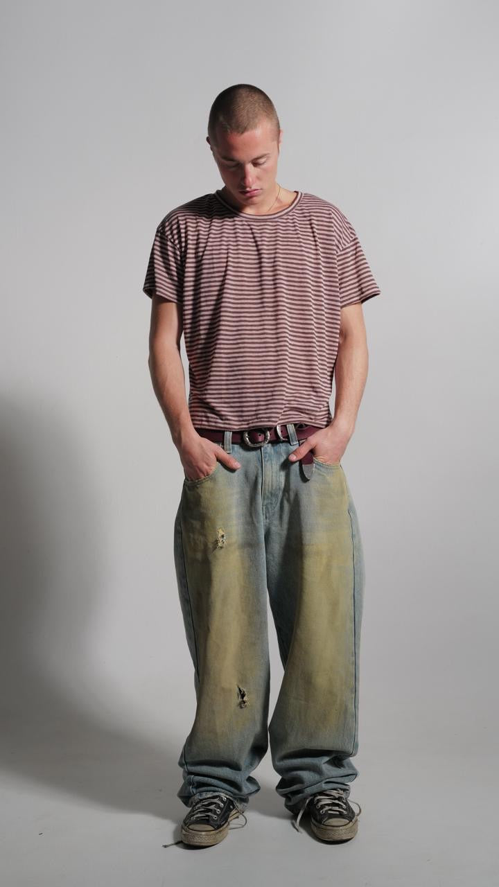 Dusty Pink Stripe Tee