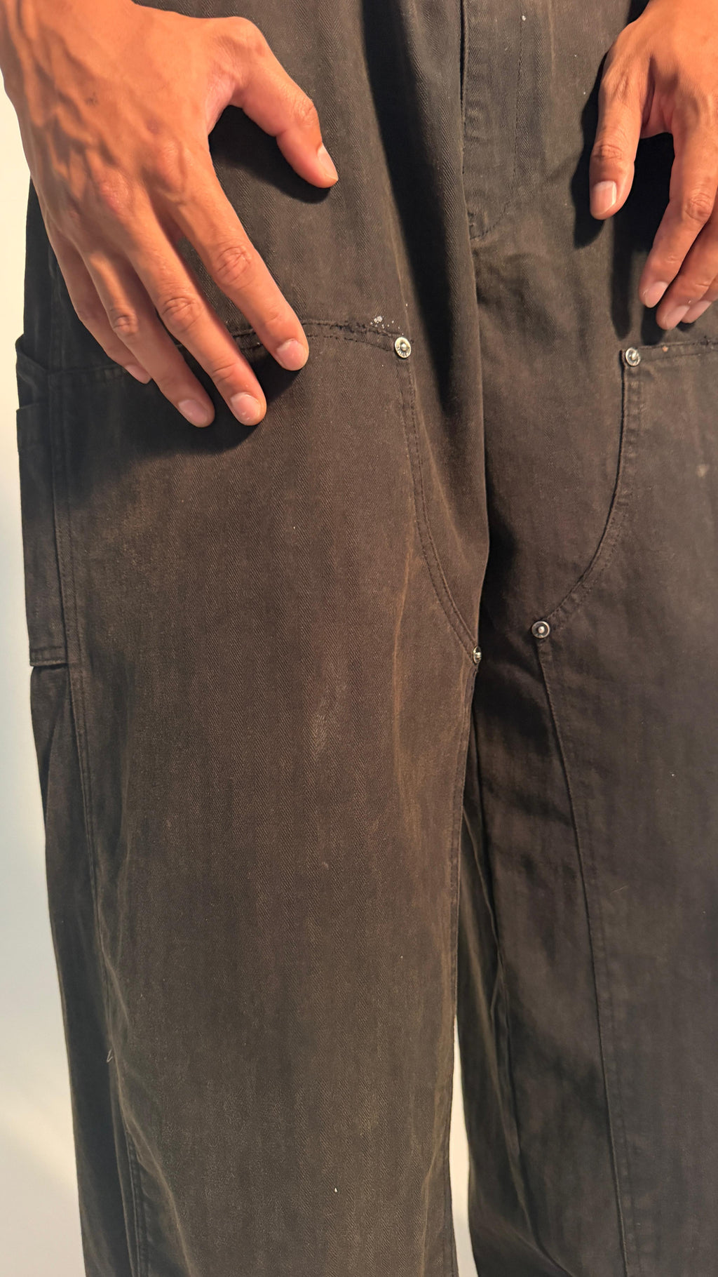 Herringbone Work Pants washed black