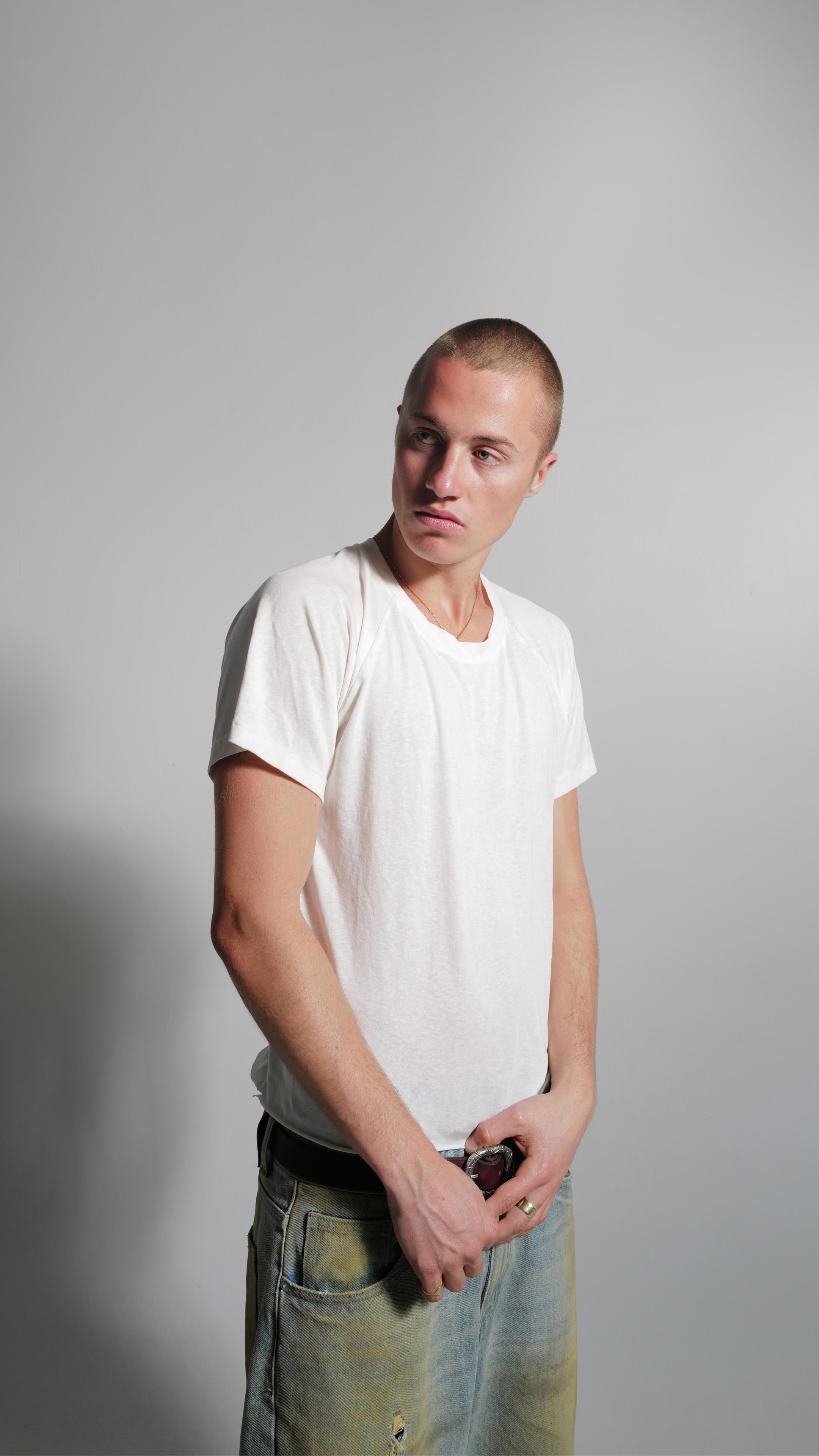 White Raglan Short Sleeve