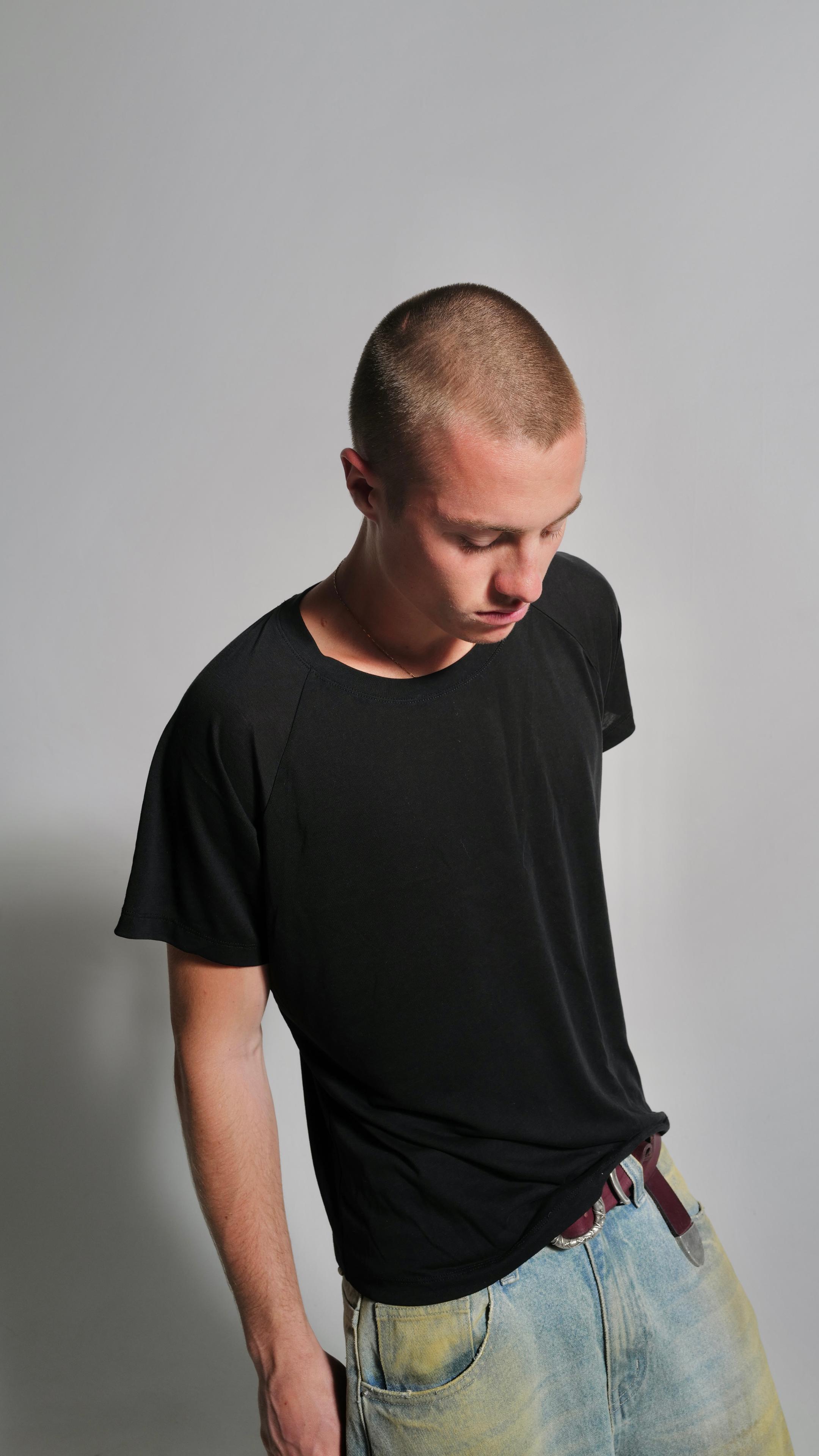 Black Raglan Short Sleeve