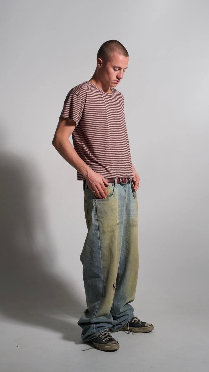 Dusty Pink Stripe Tee
