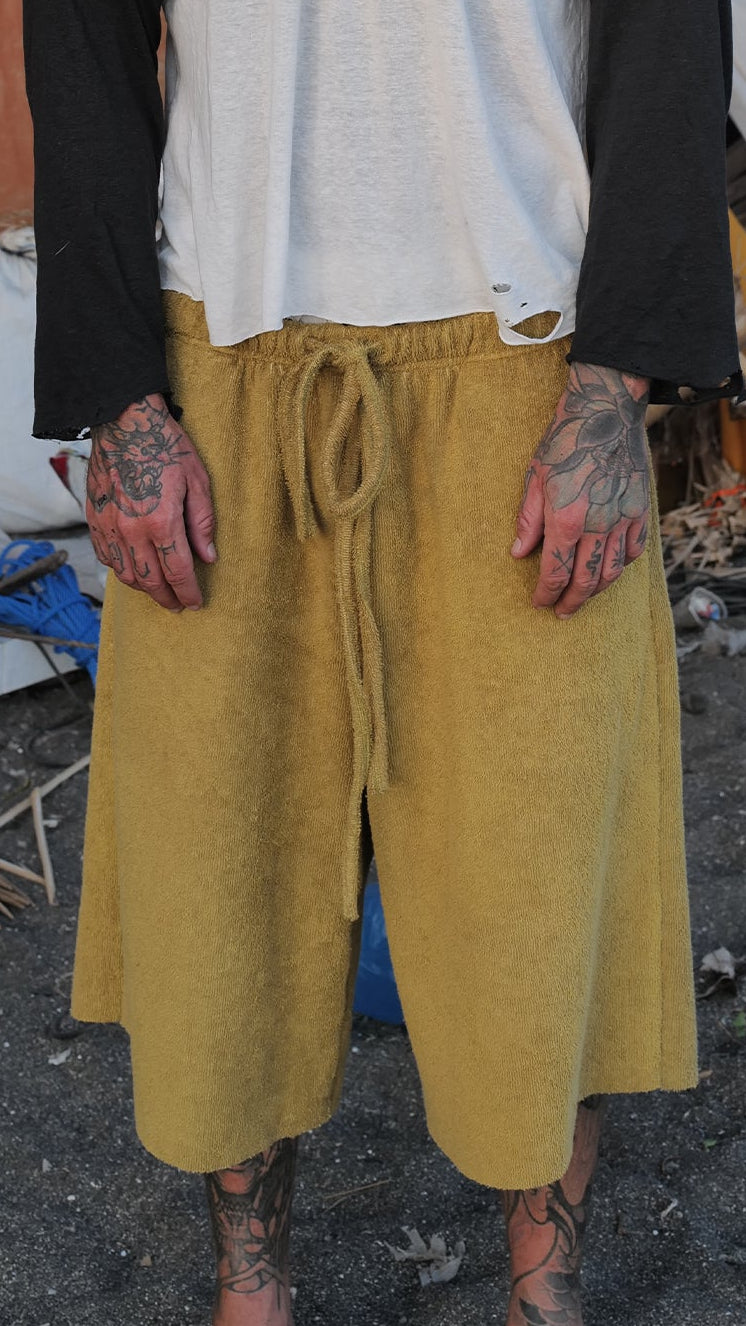 Gold Towel Shorts