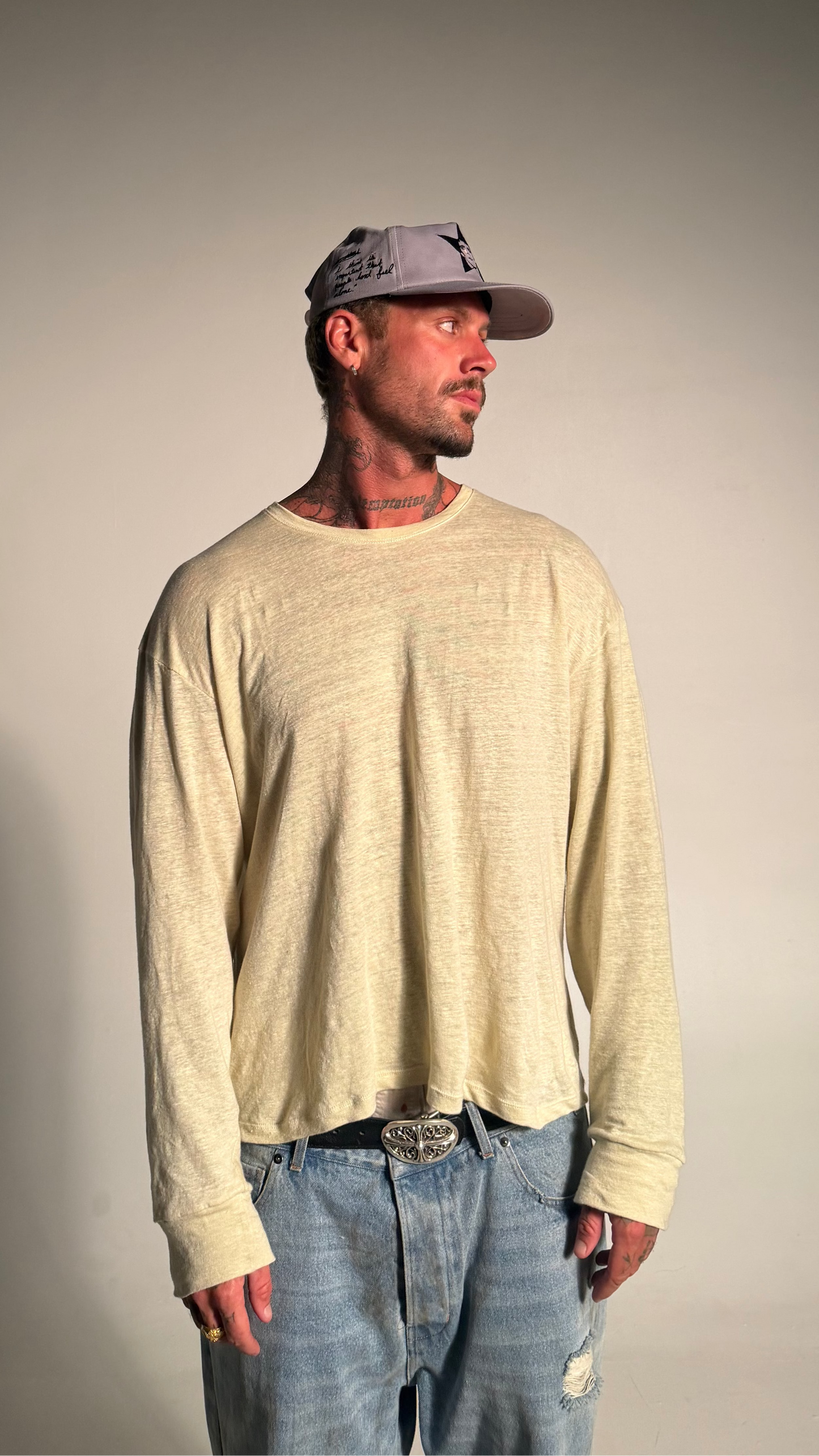 Premium Almond Linen Long Sleeve