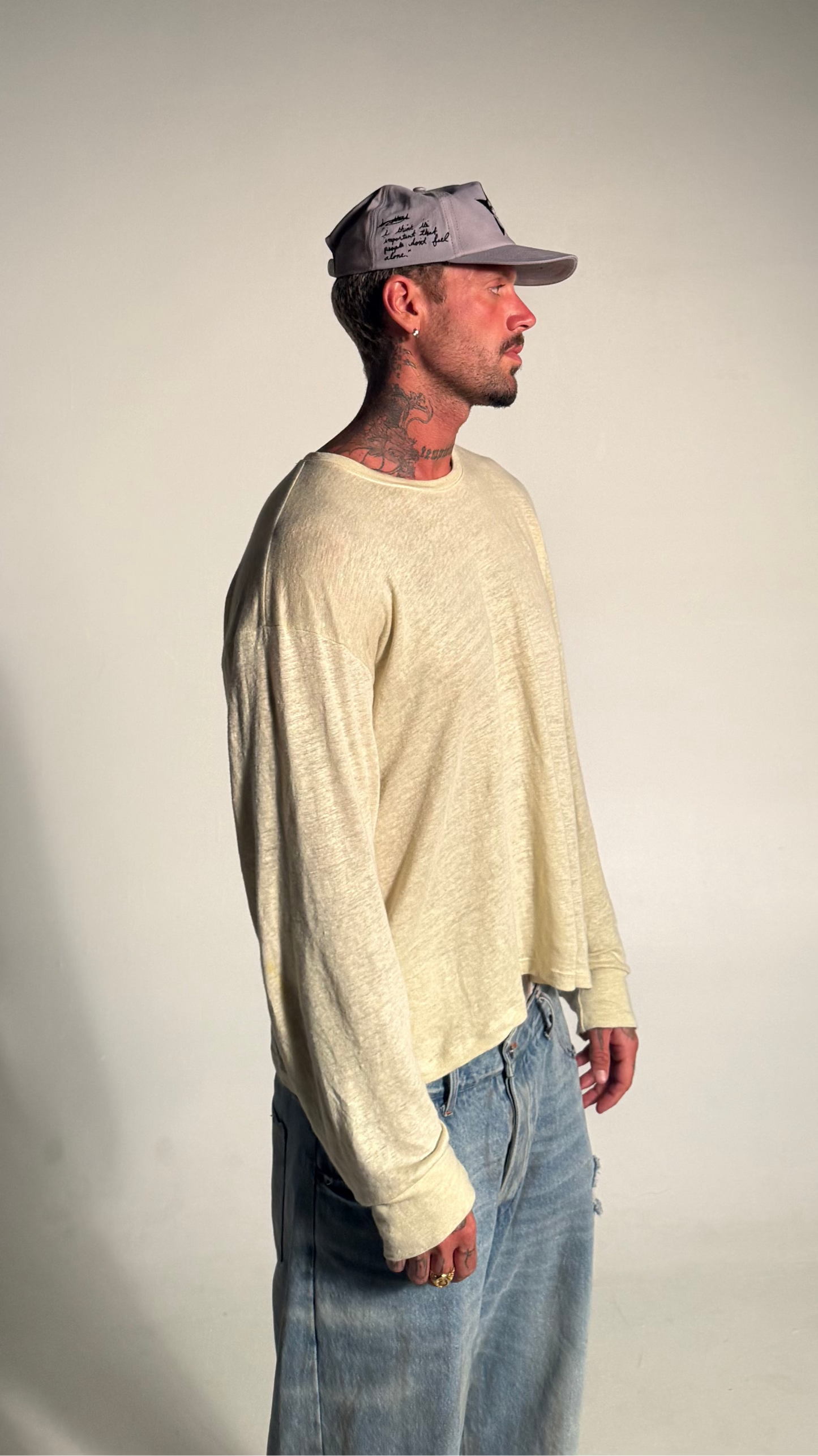 Premium Almond Linen Long Sleeve
