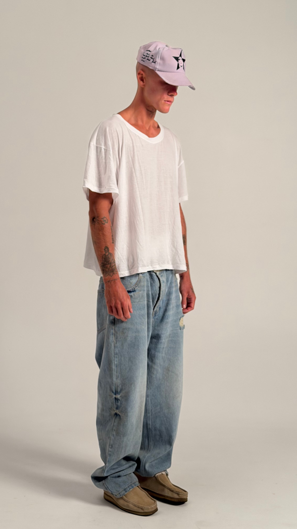 ultra light supima Loose crewneck tee