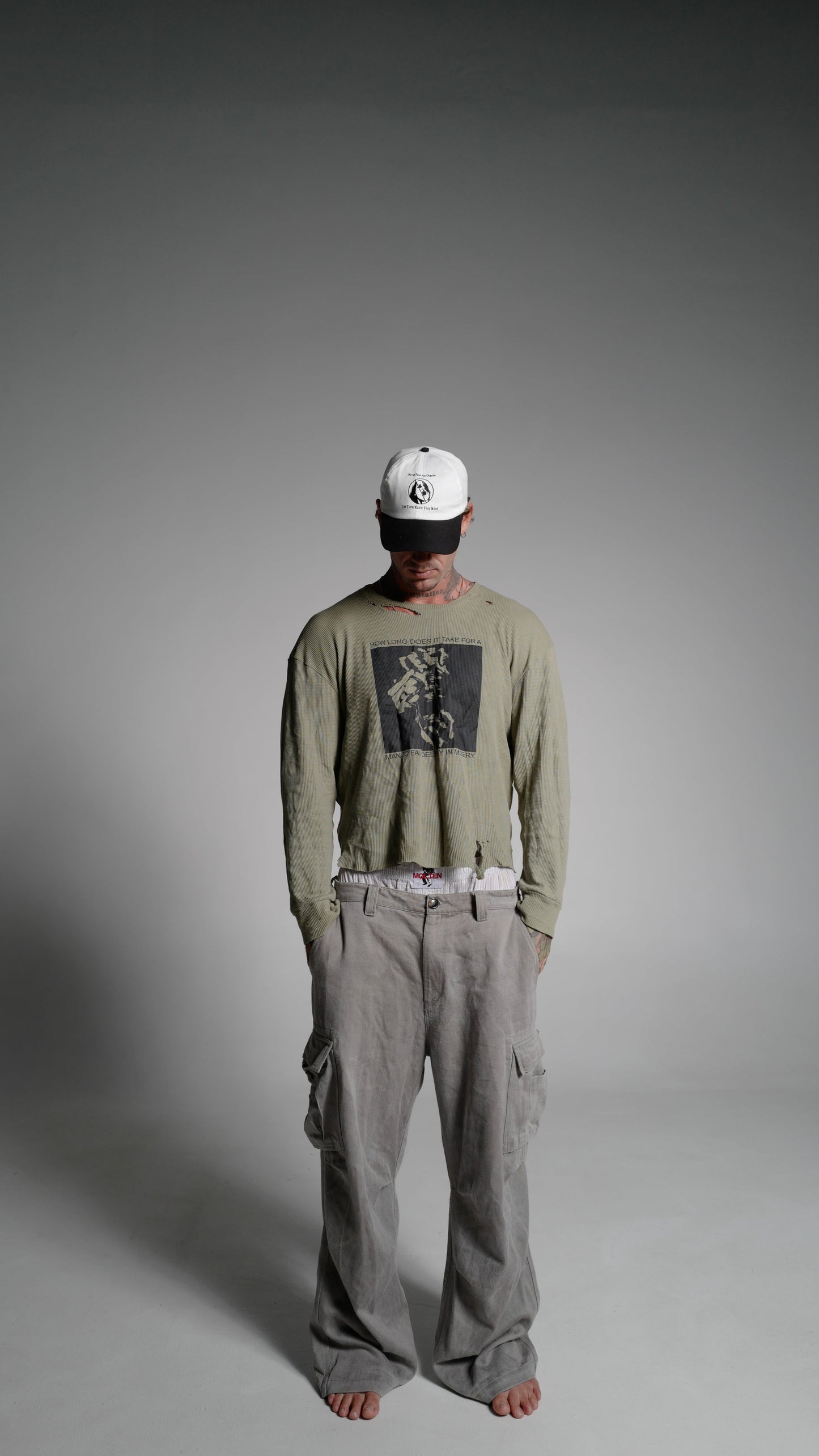 “DEEP MISERY ” CROPPED LONG SLEEVE