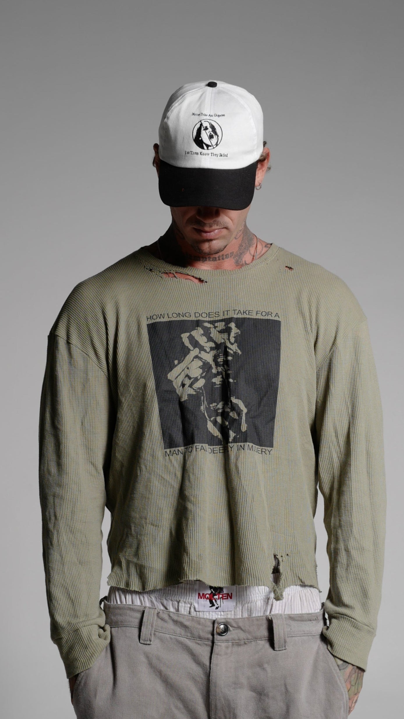 “DEEP MISERY ” CROPPED LONG SLEEVE