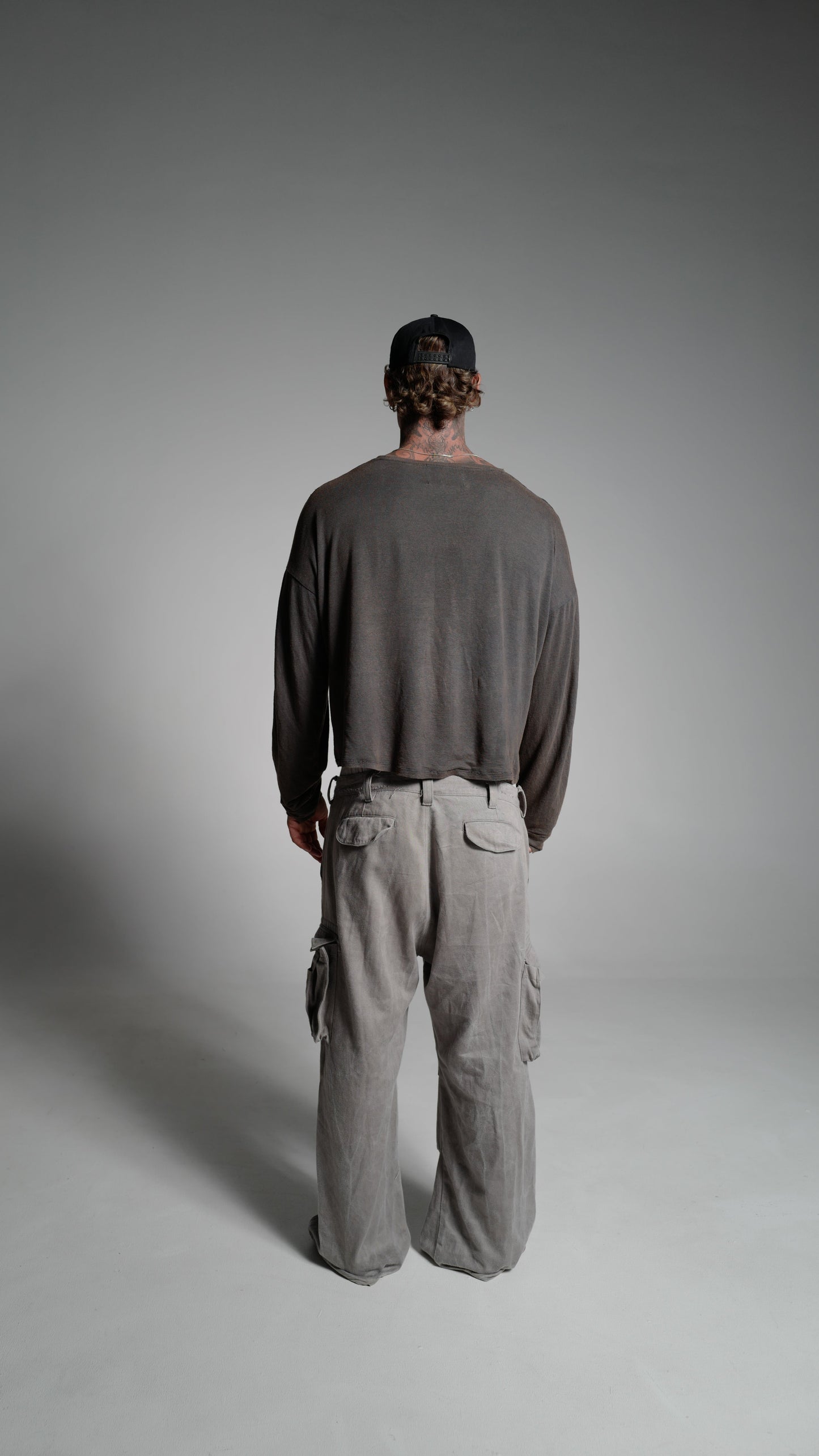 100 DAY BLACK LINEN SUN FADE LONGSLEEVE