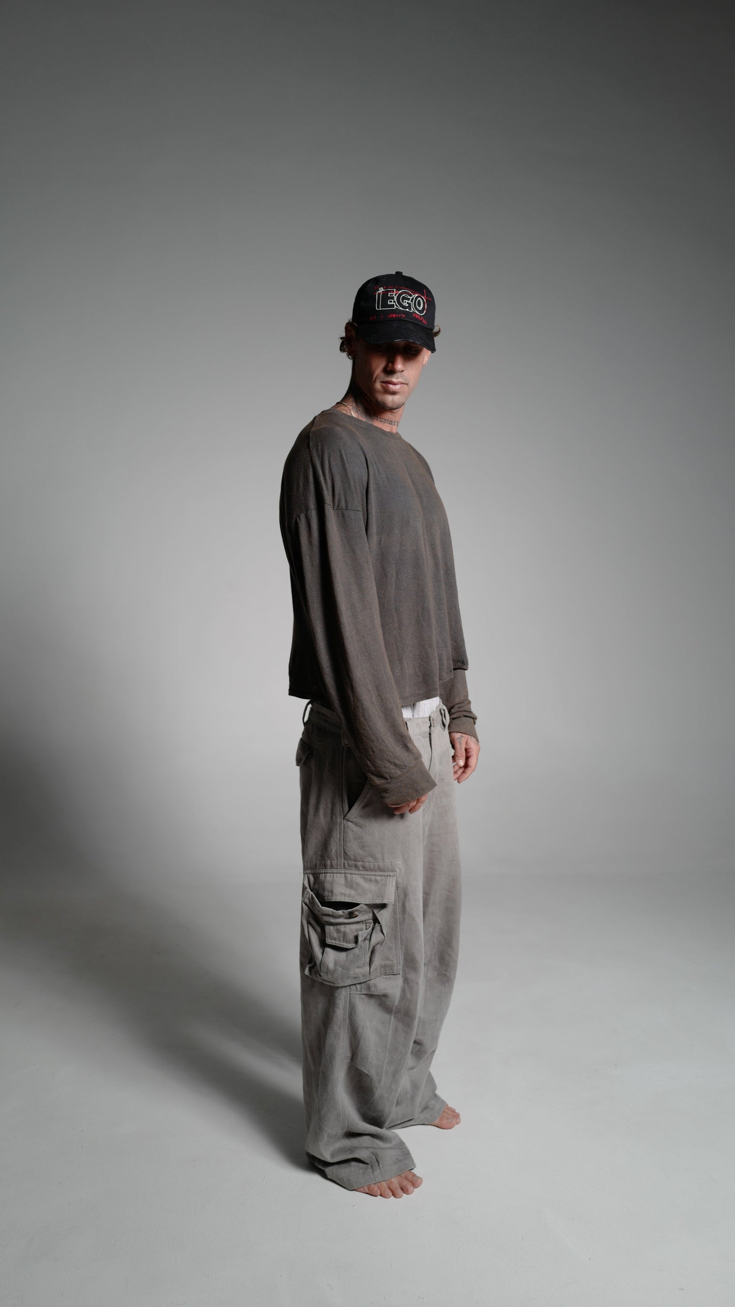 100 DAY BLACK LINEN SUN FADE LONGSLEEVE