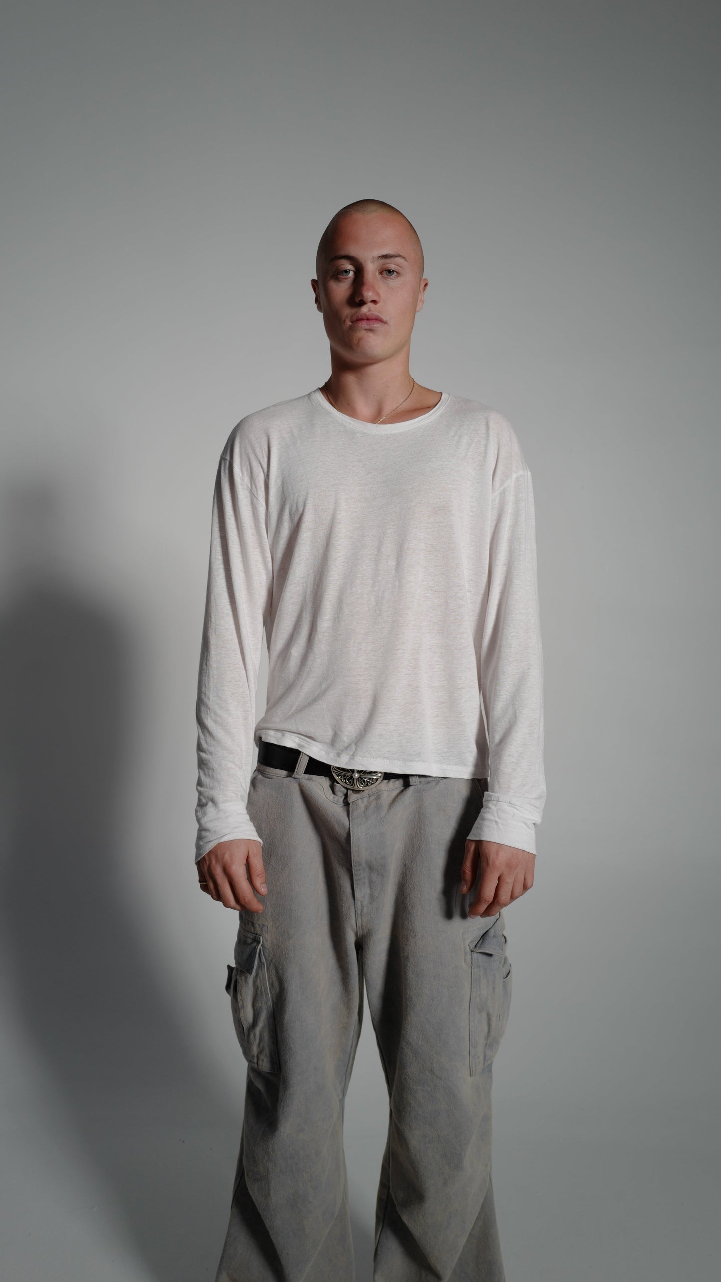 Premium White Linen Longsleeve