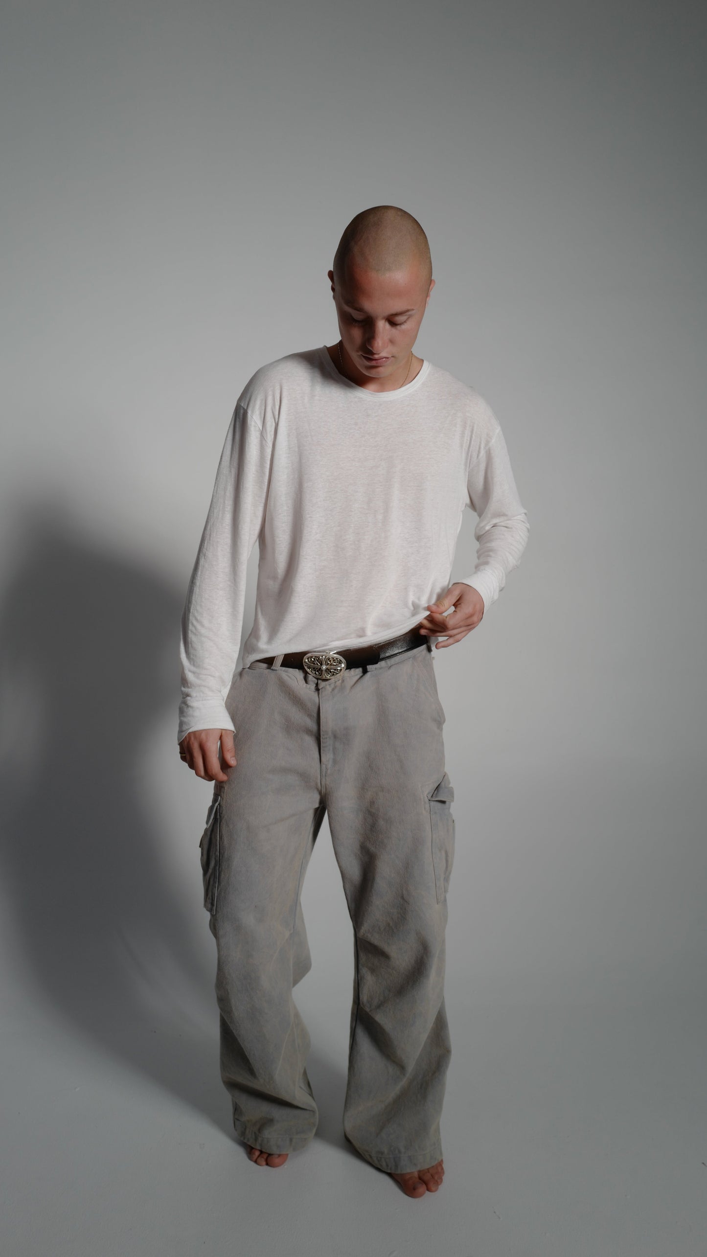 Premium White Linen Longsleeve