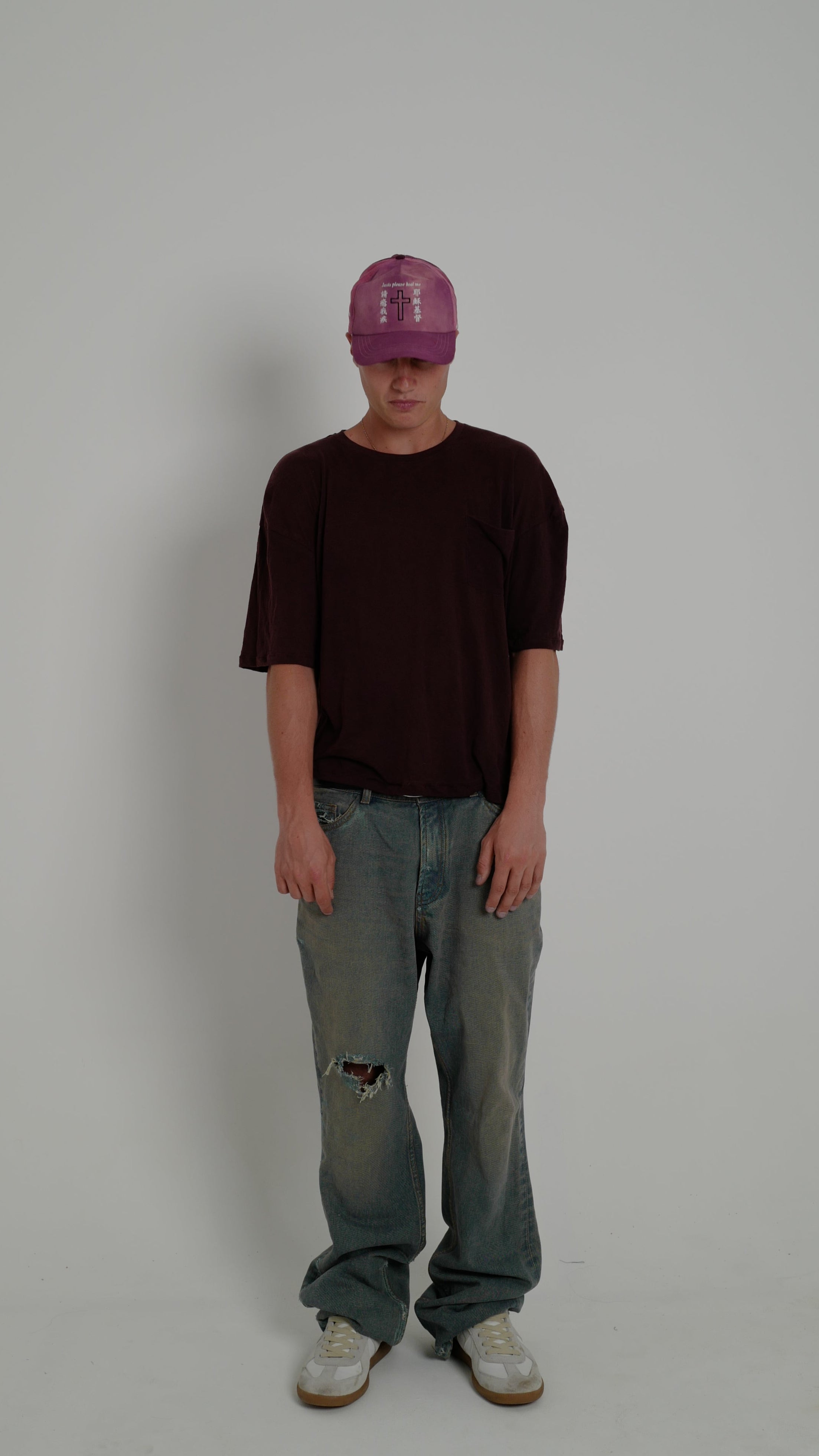 SUPIMA COTTON TEE - BURGUNDY