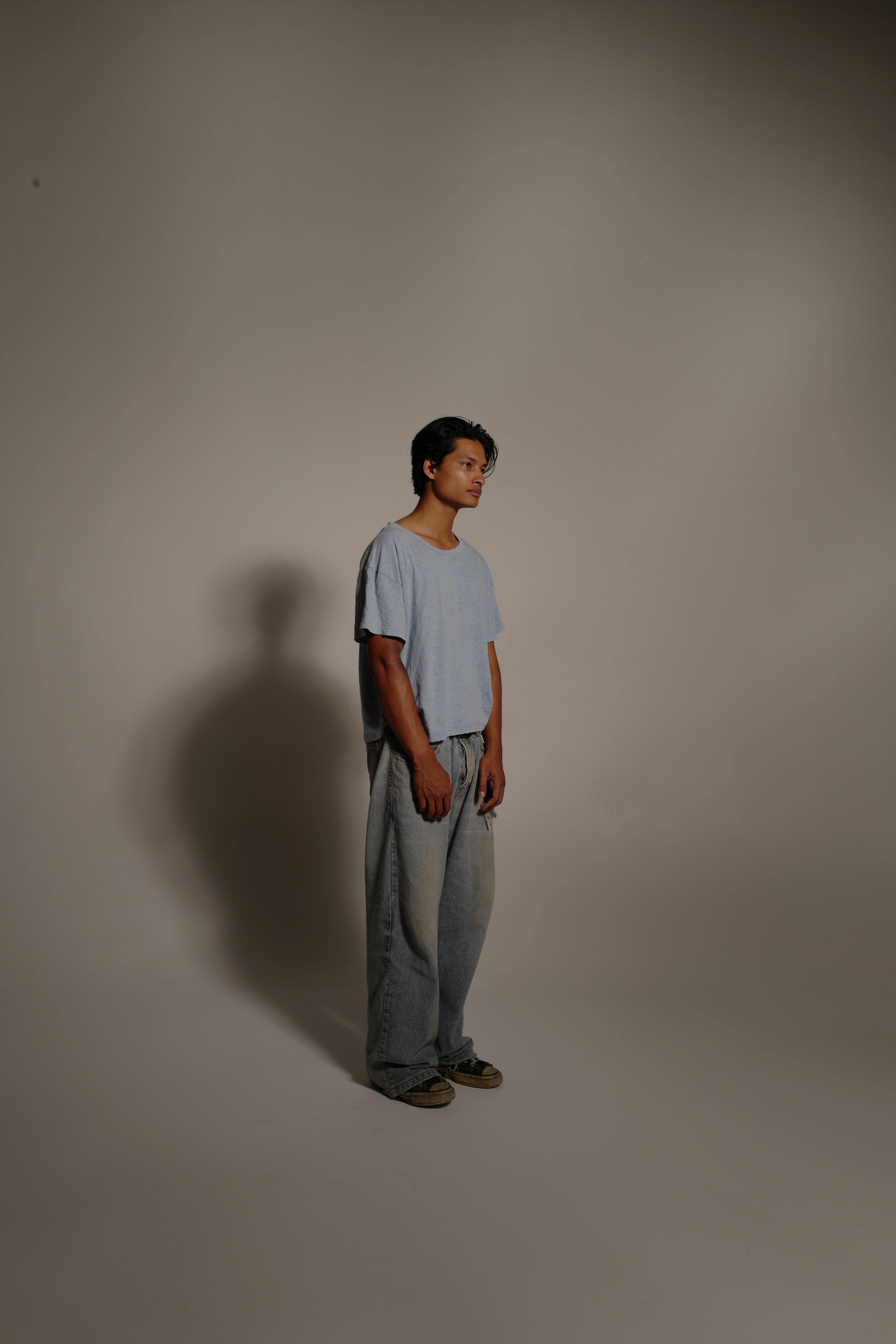 Distressed Light Wash Jeans