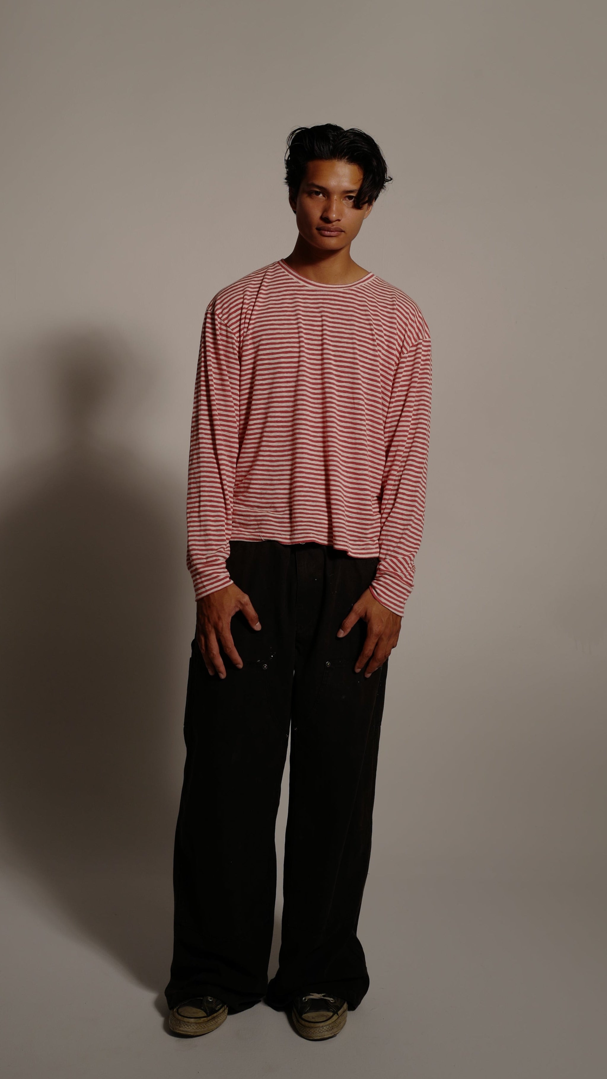 Red & White Stripe Tee