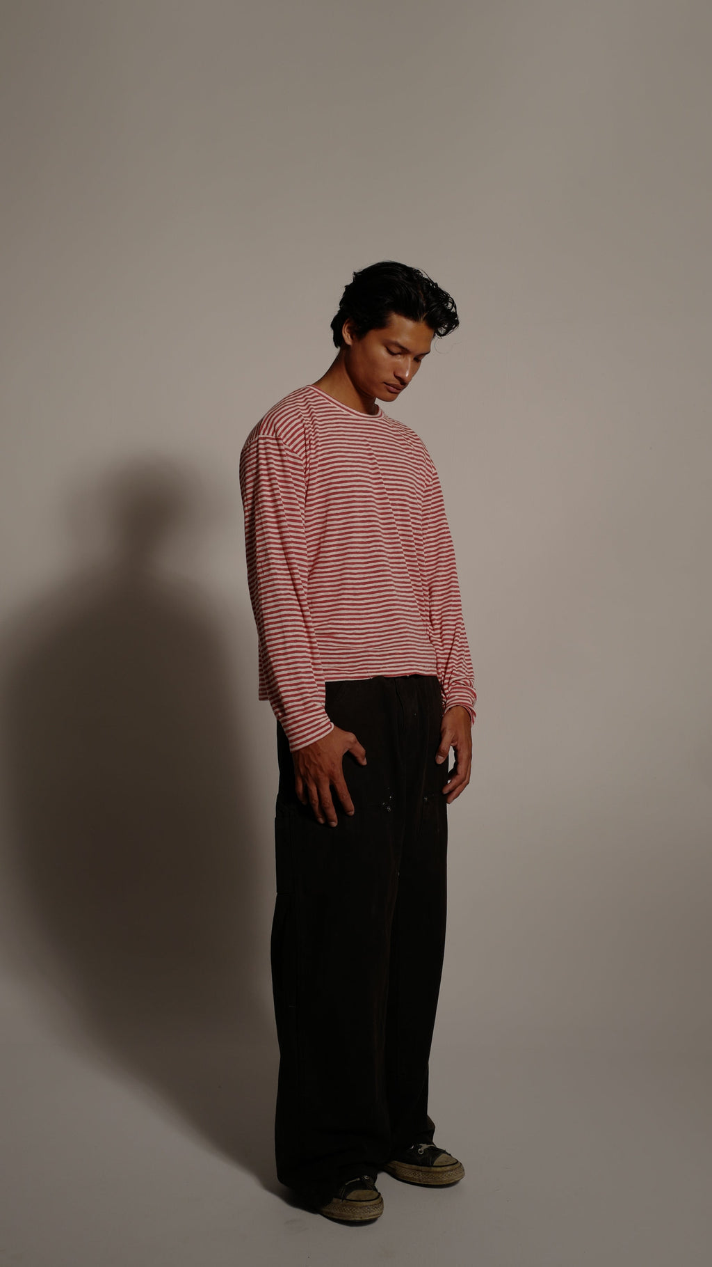 Red & White Stripe Tee