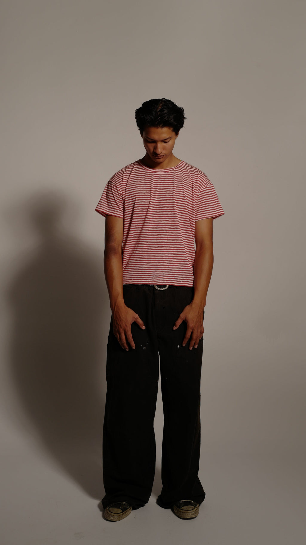 Red & White Stripe Tee