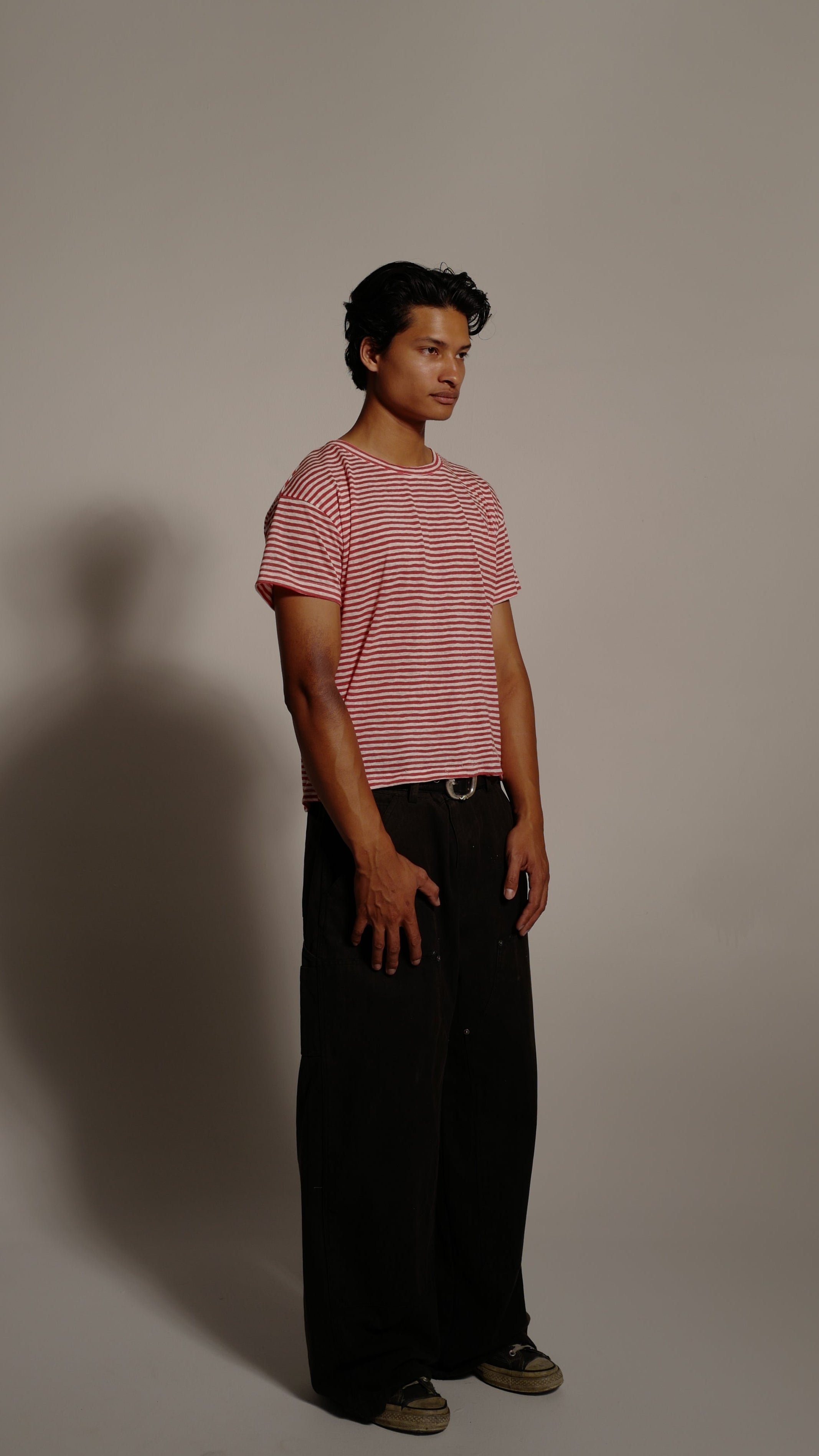 Red & White Stripe Tee