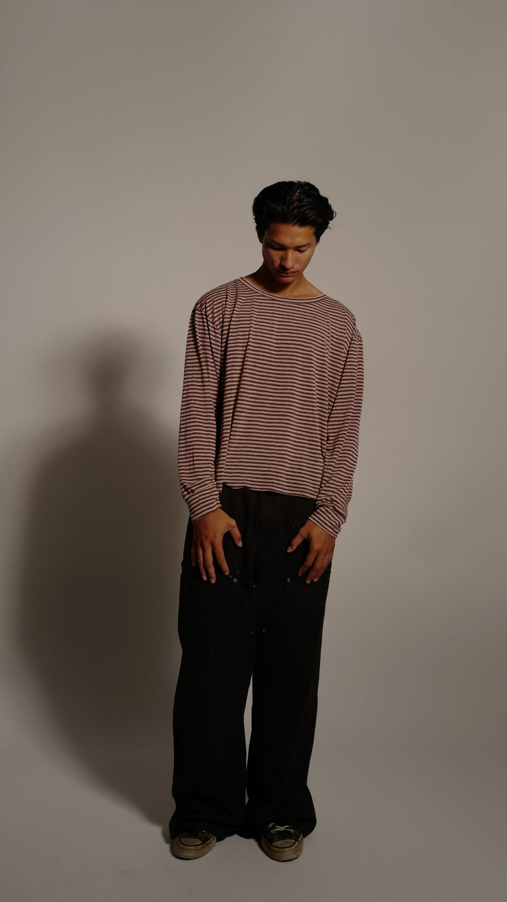 Dusty Pink Stripe Tee
