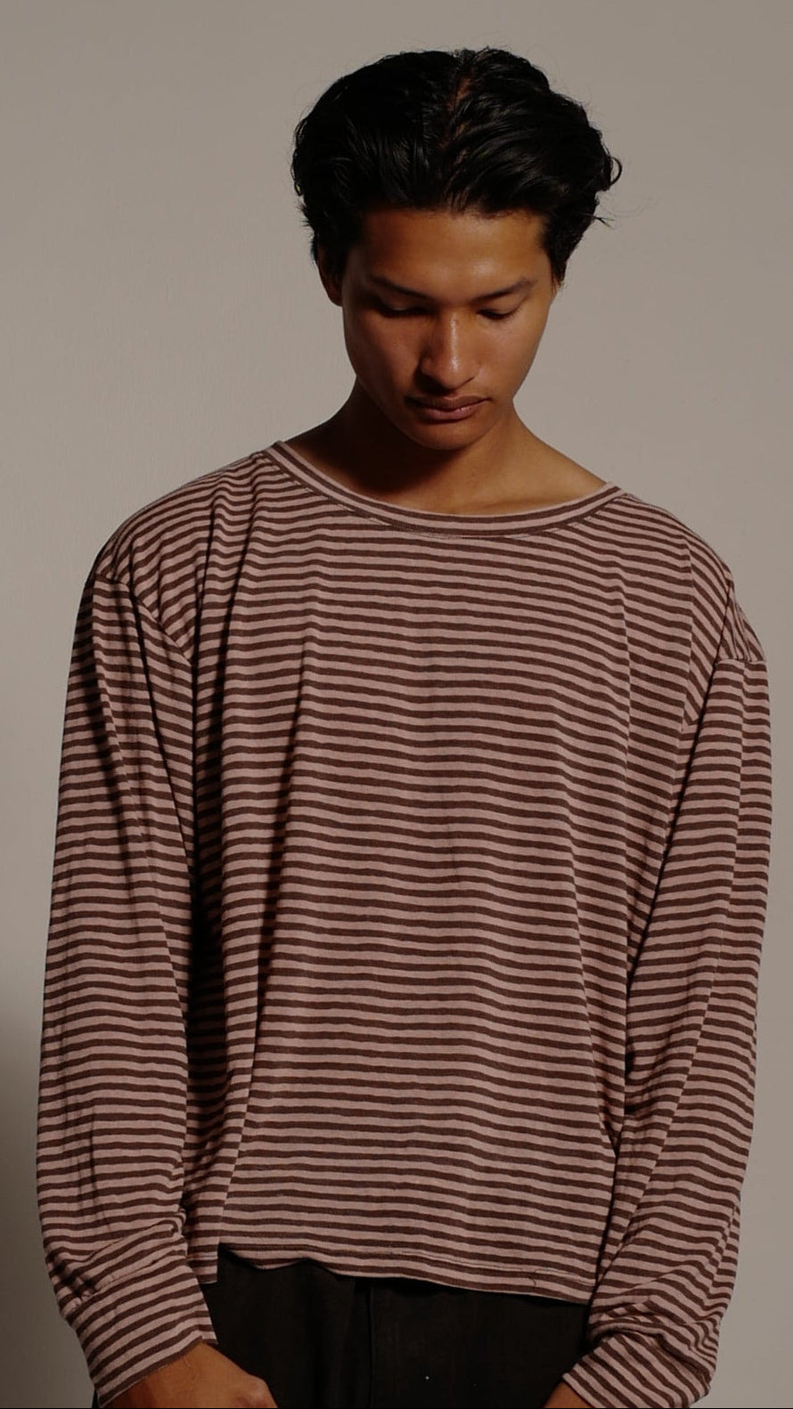 Dusty Pink Stripe Tee