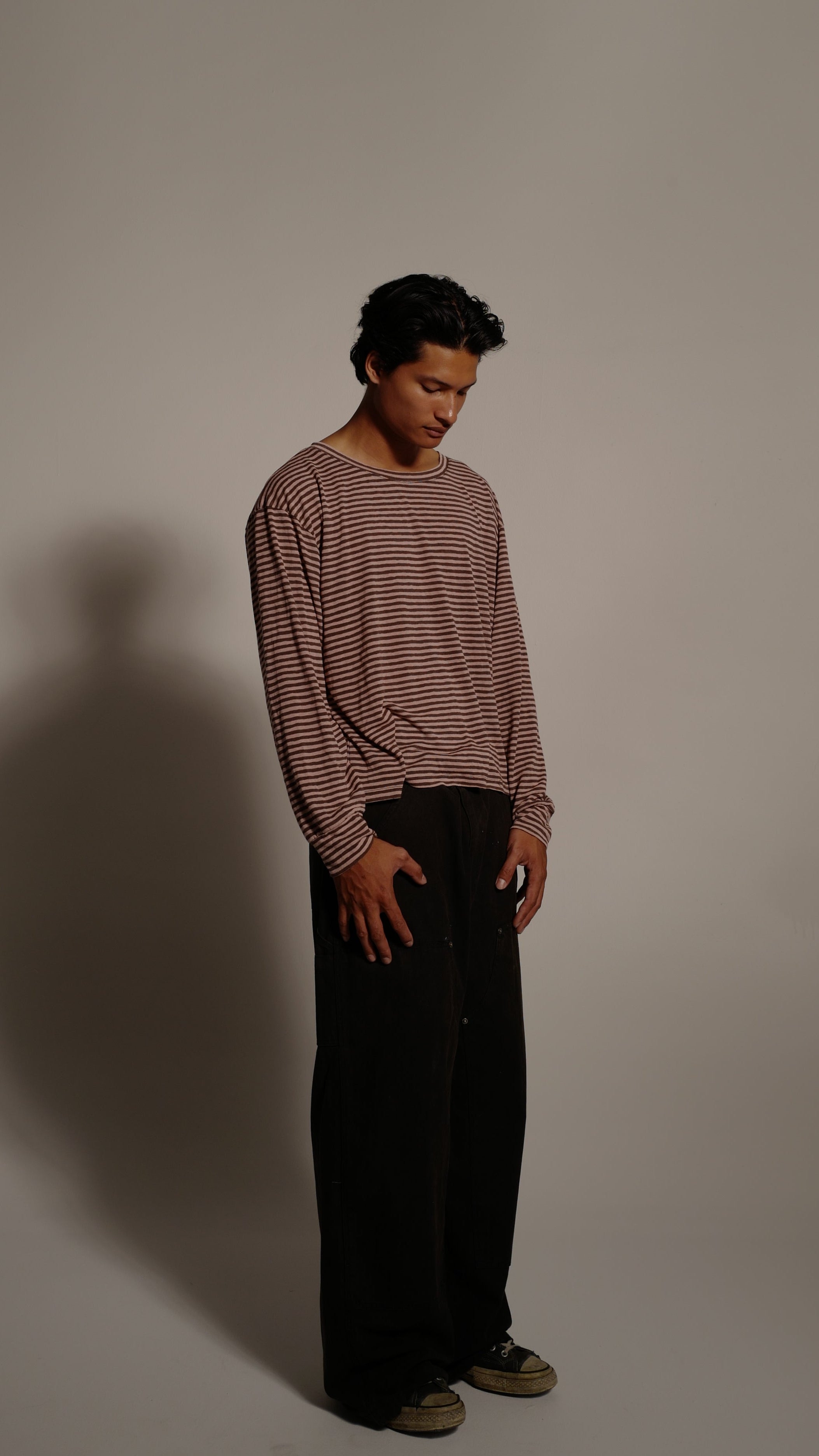 Dusty Pink Stripe Tee