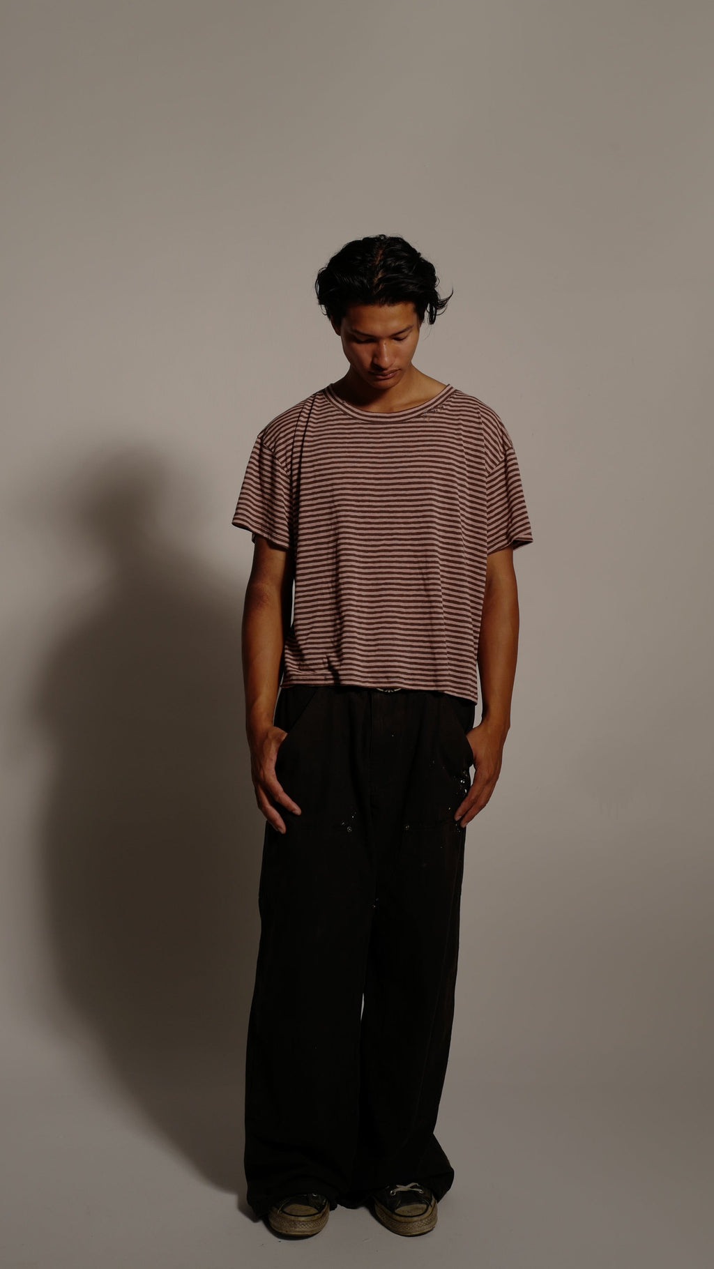 Dusty Pink Stripe Tee