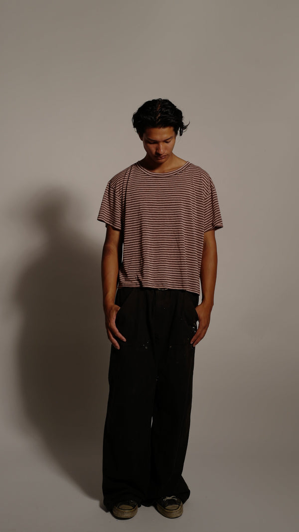 Dusty Pink Stripe Tee