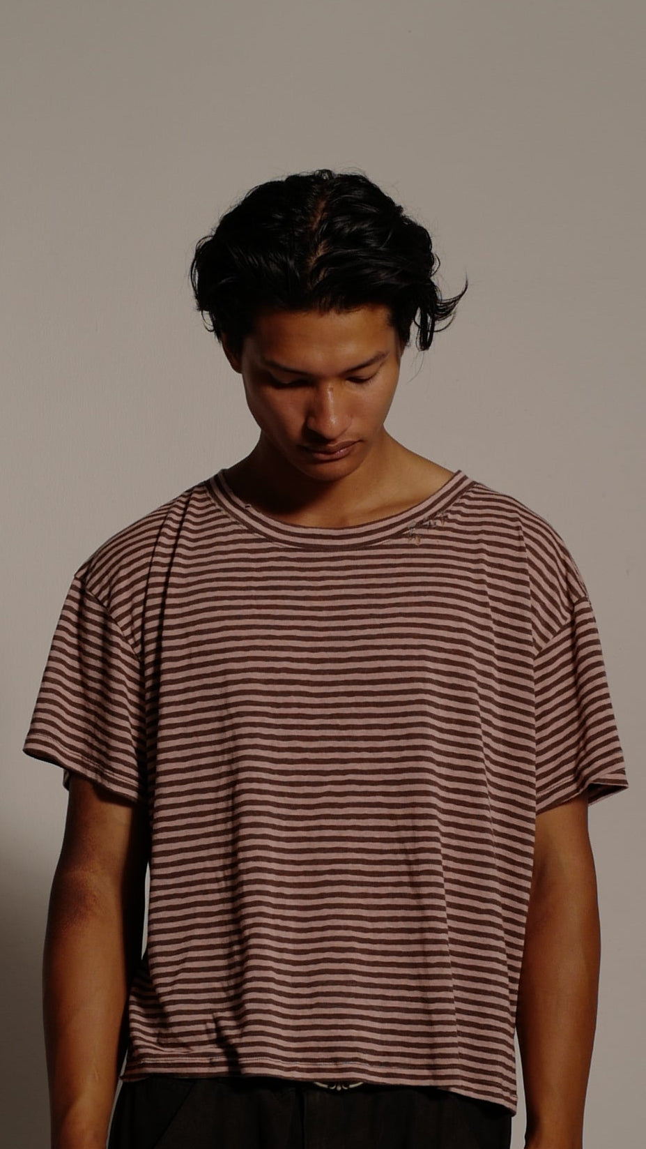 Dusty Pink Stripe Tee