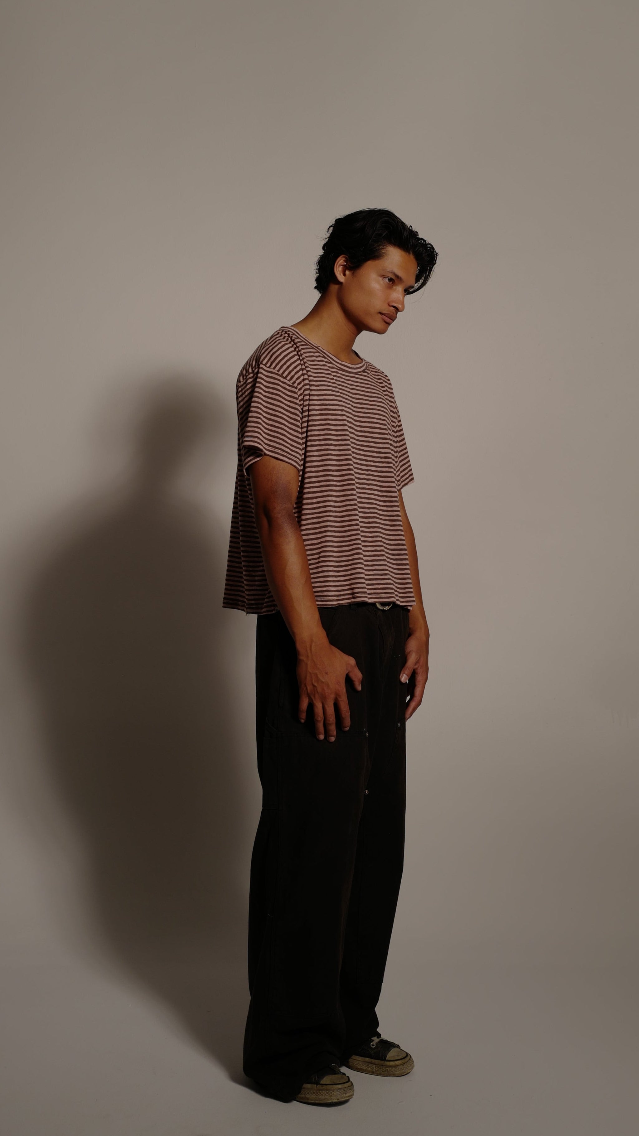 Dusty Pink Stripe Tee