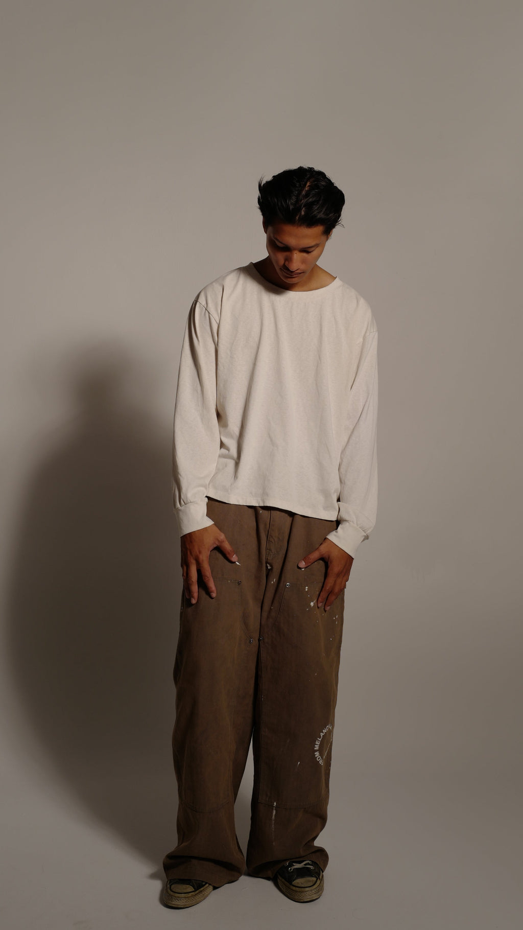 White 100% Linen Tee