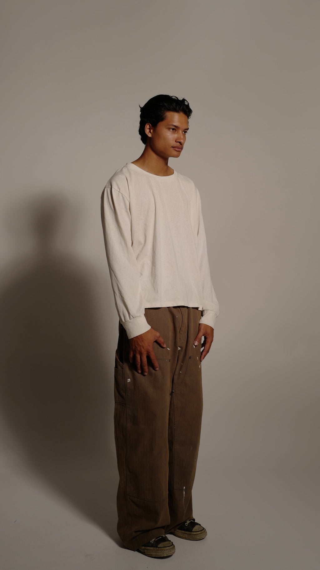 White 100% Linen Tee
