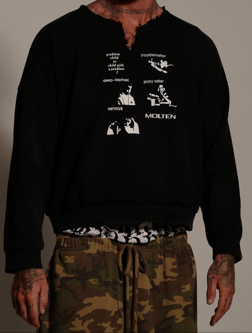Problem Child Distressed crewneck