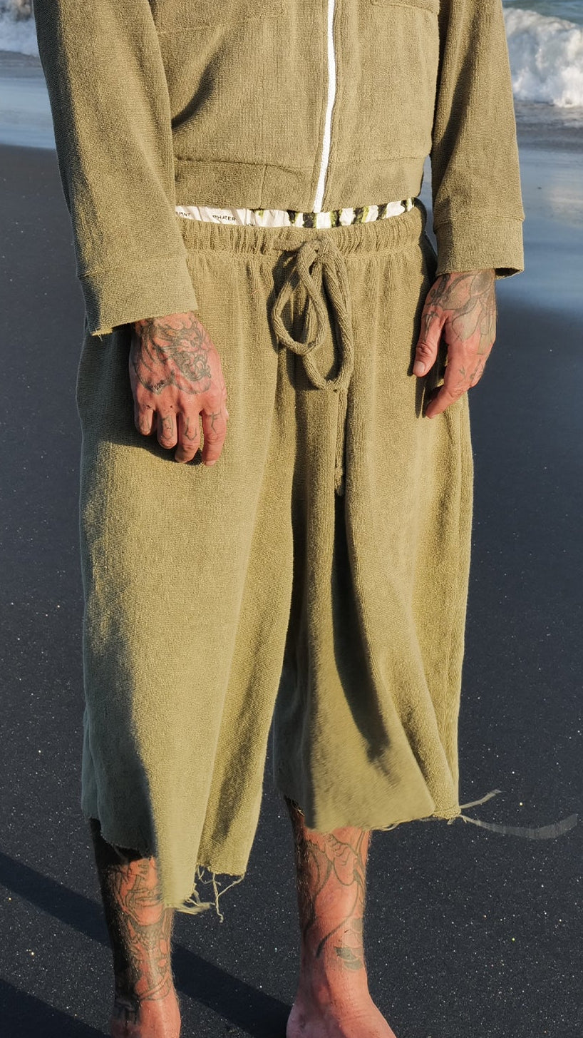 Sage Towel Shorts
