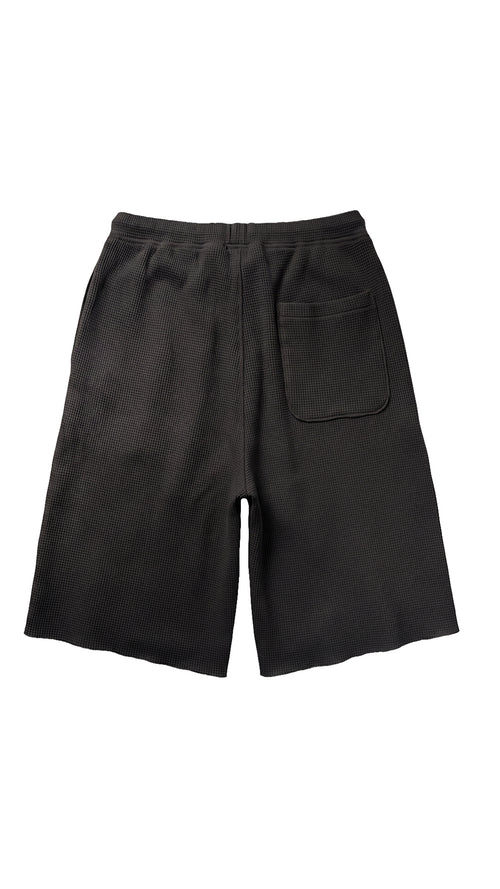 Black Waffle Shorts