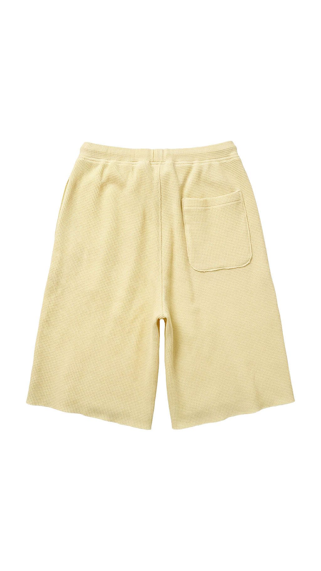 Yellow Waffle Shorts