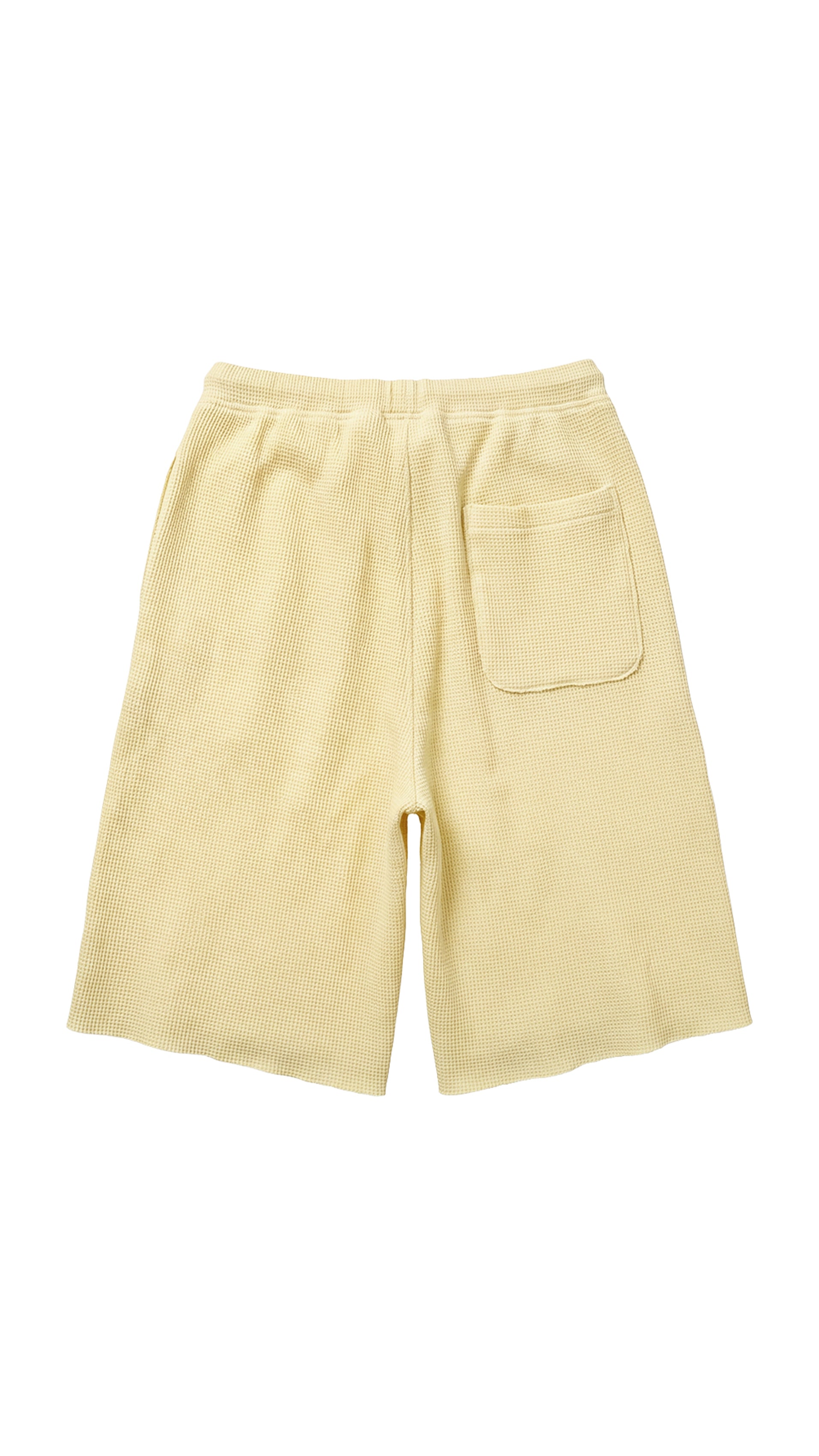 Yellow Waffle Shorts