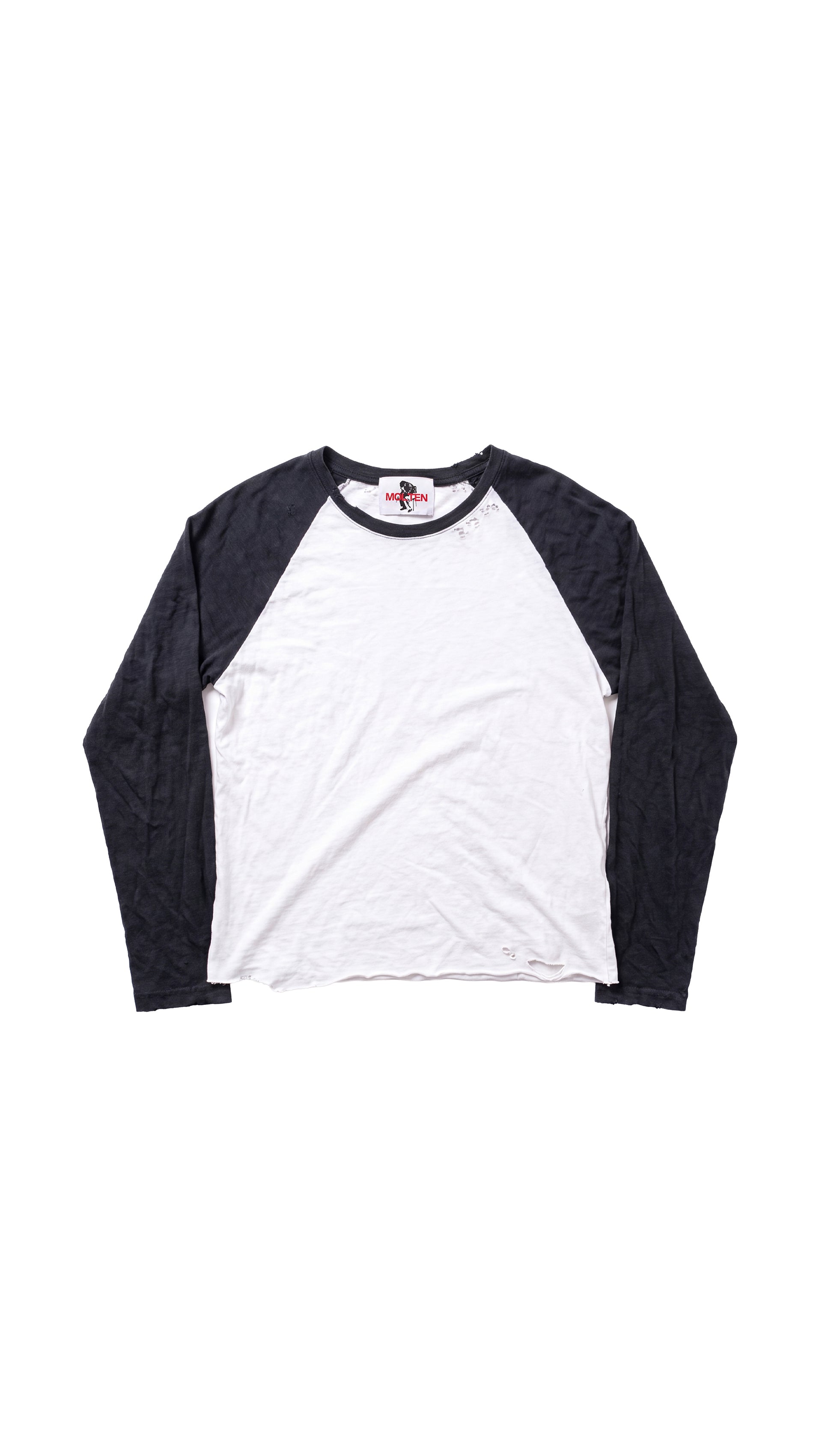 Premium Black Linen Raglan