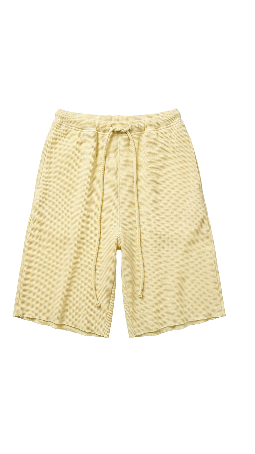 Yellow Waffle Shorts