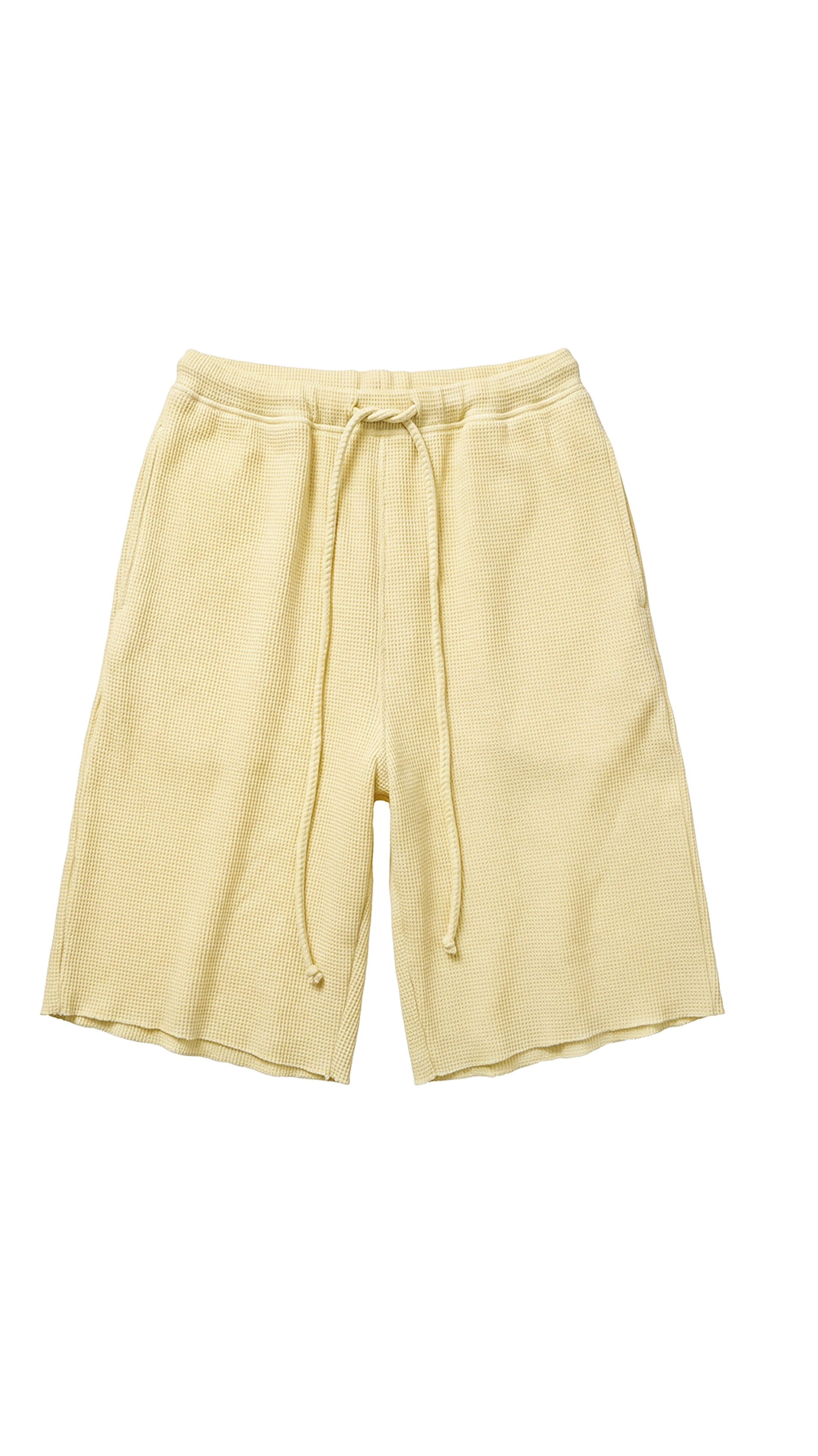 Yellow Waffle Shorts