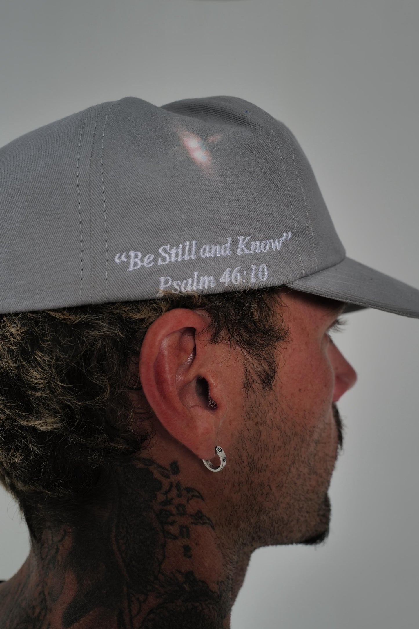 Grey Jesus cap